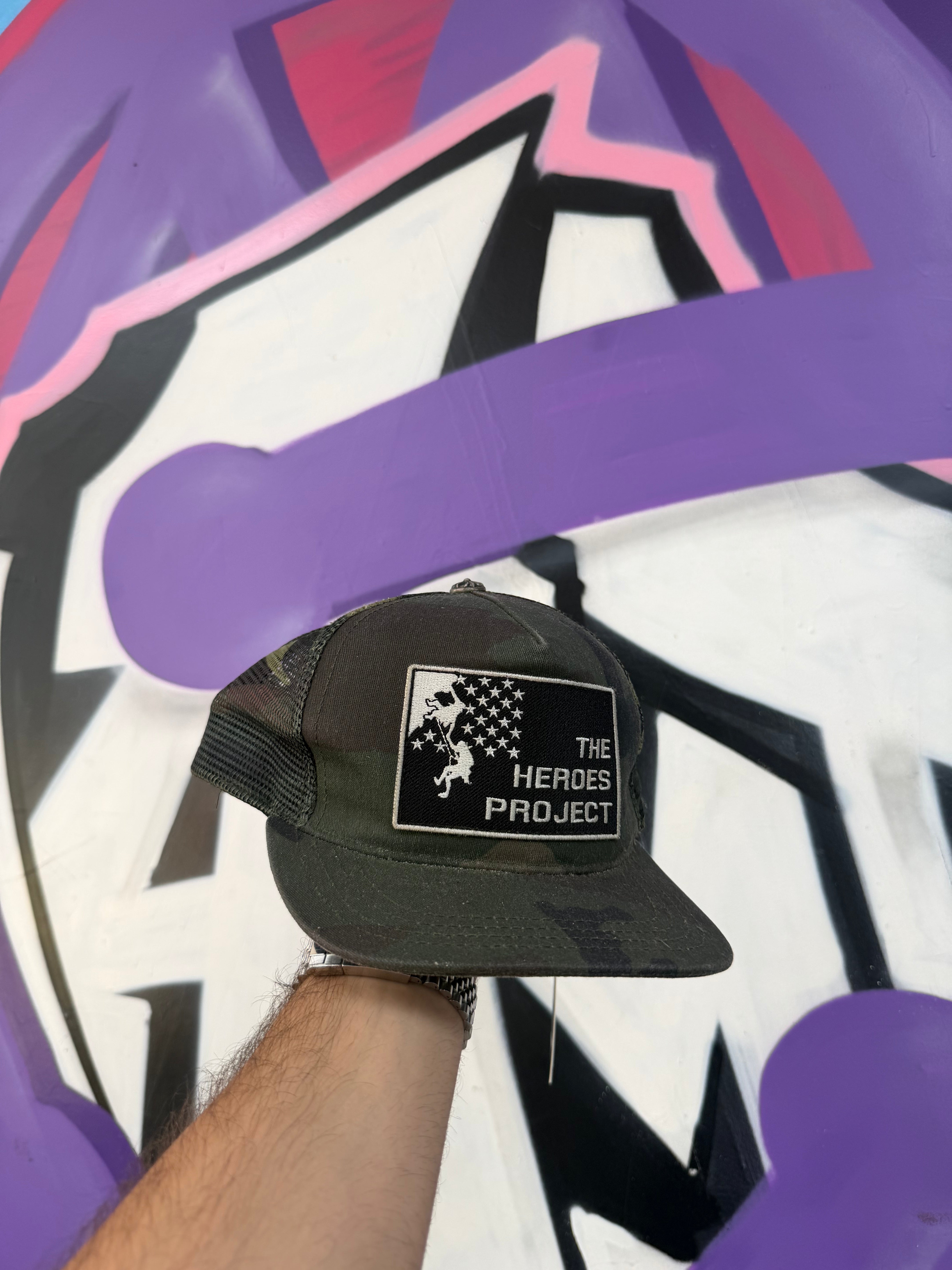 Chrome Hearts Camo THP Trucker Hat