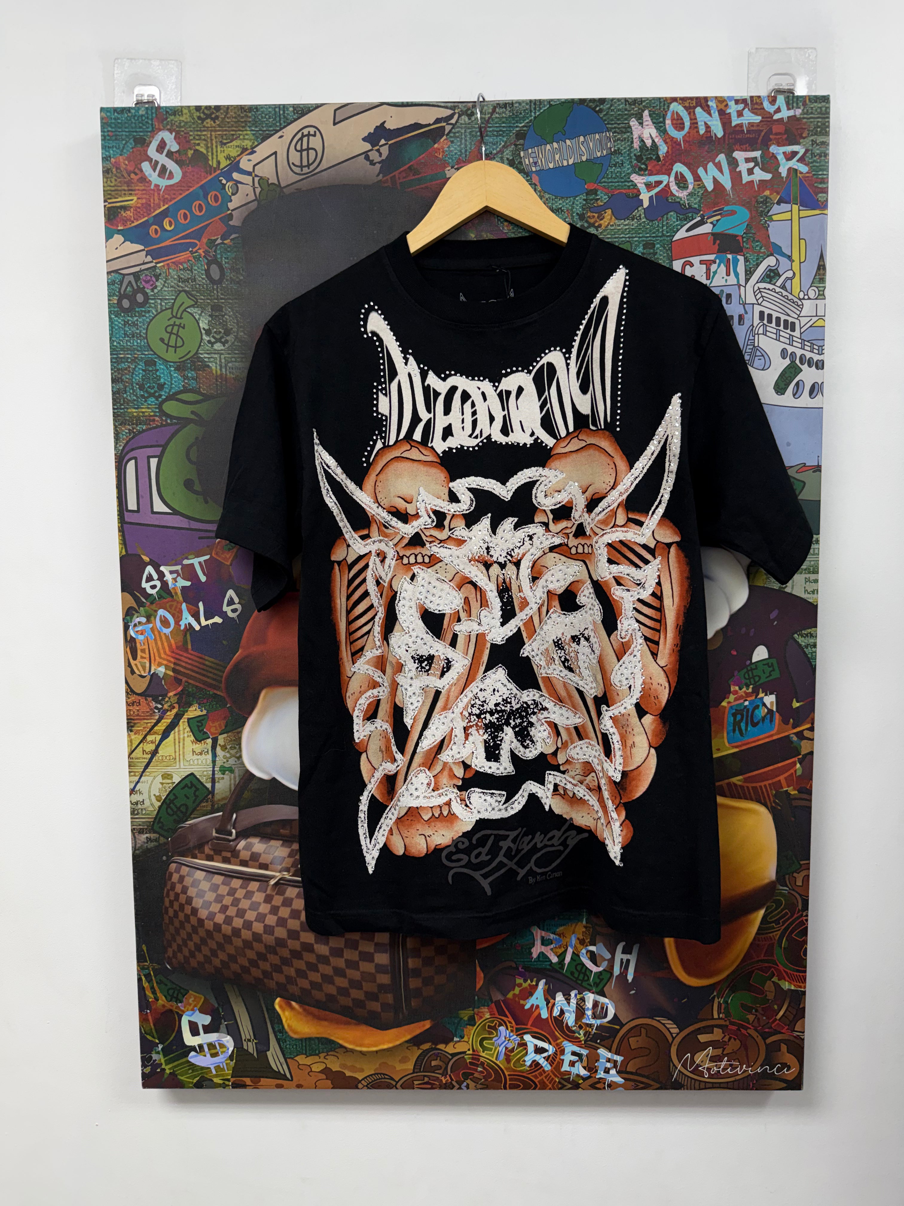 Ed Hardy Ken Carson Rhinestone Tee