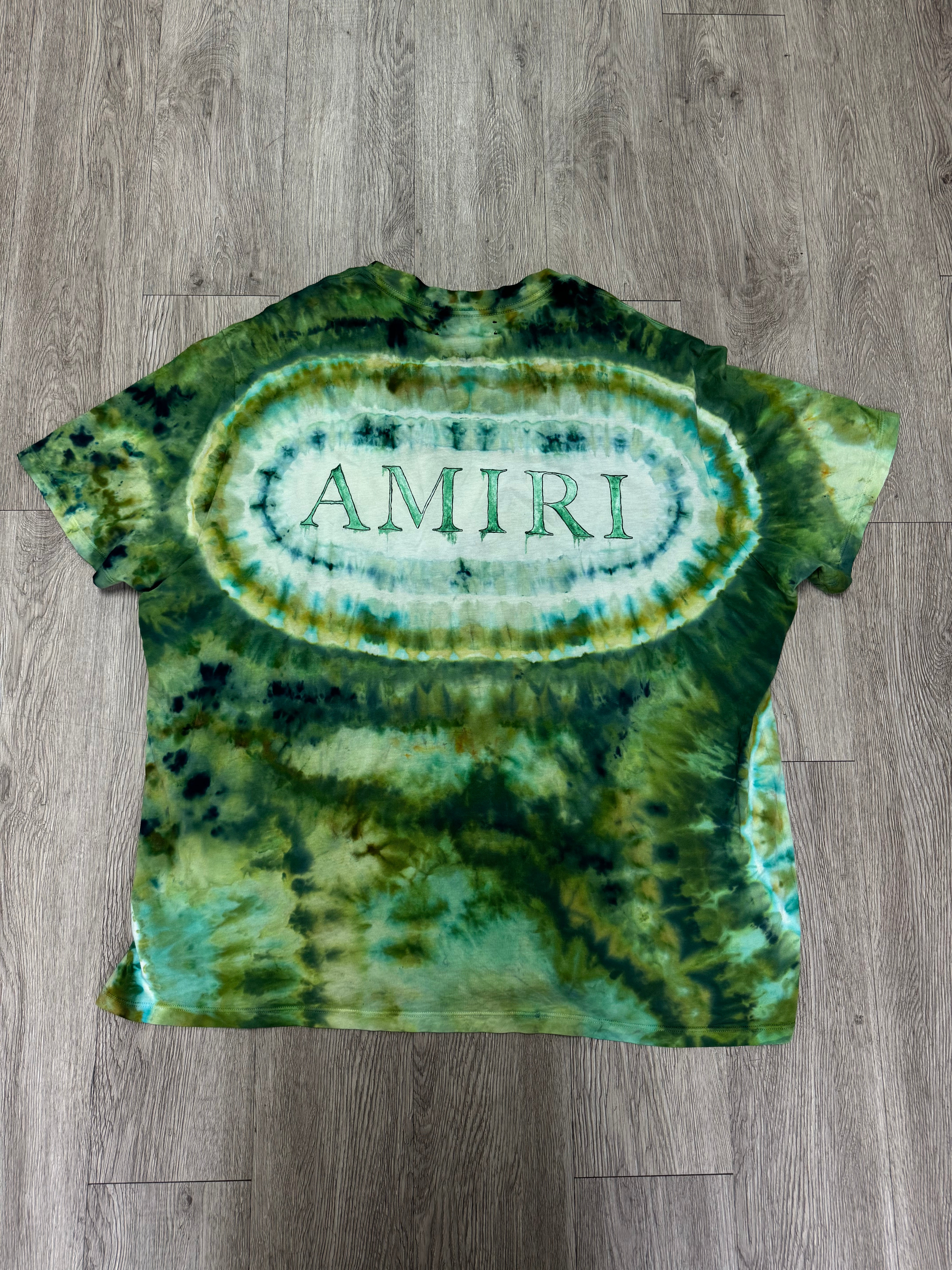Amiri Green Tie Dye Tee