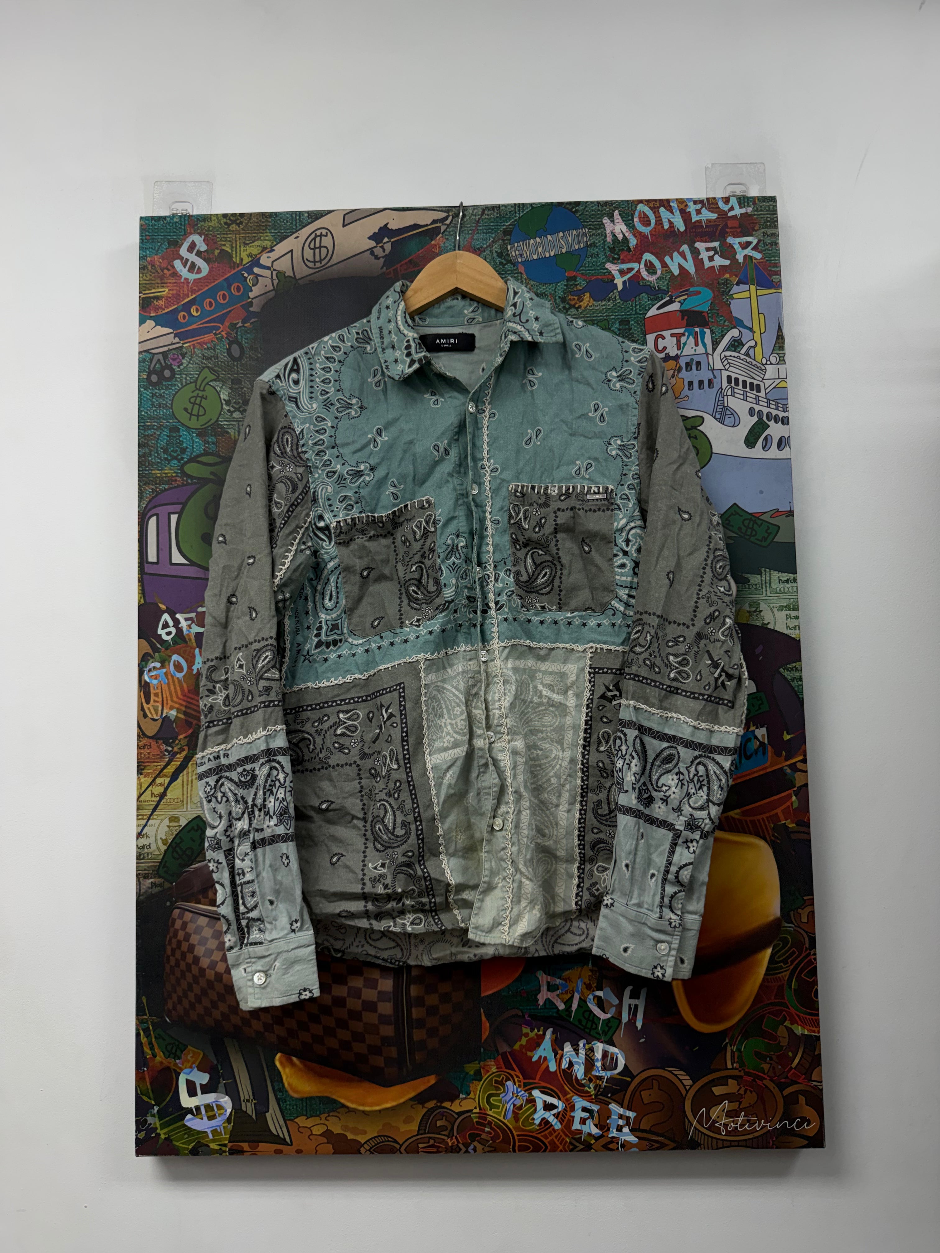 Amiri Paisley Button Up Shirt