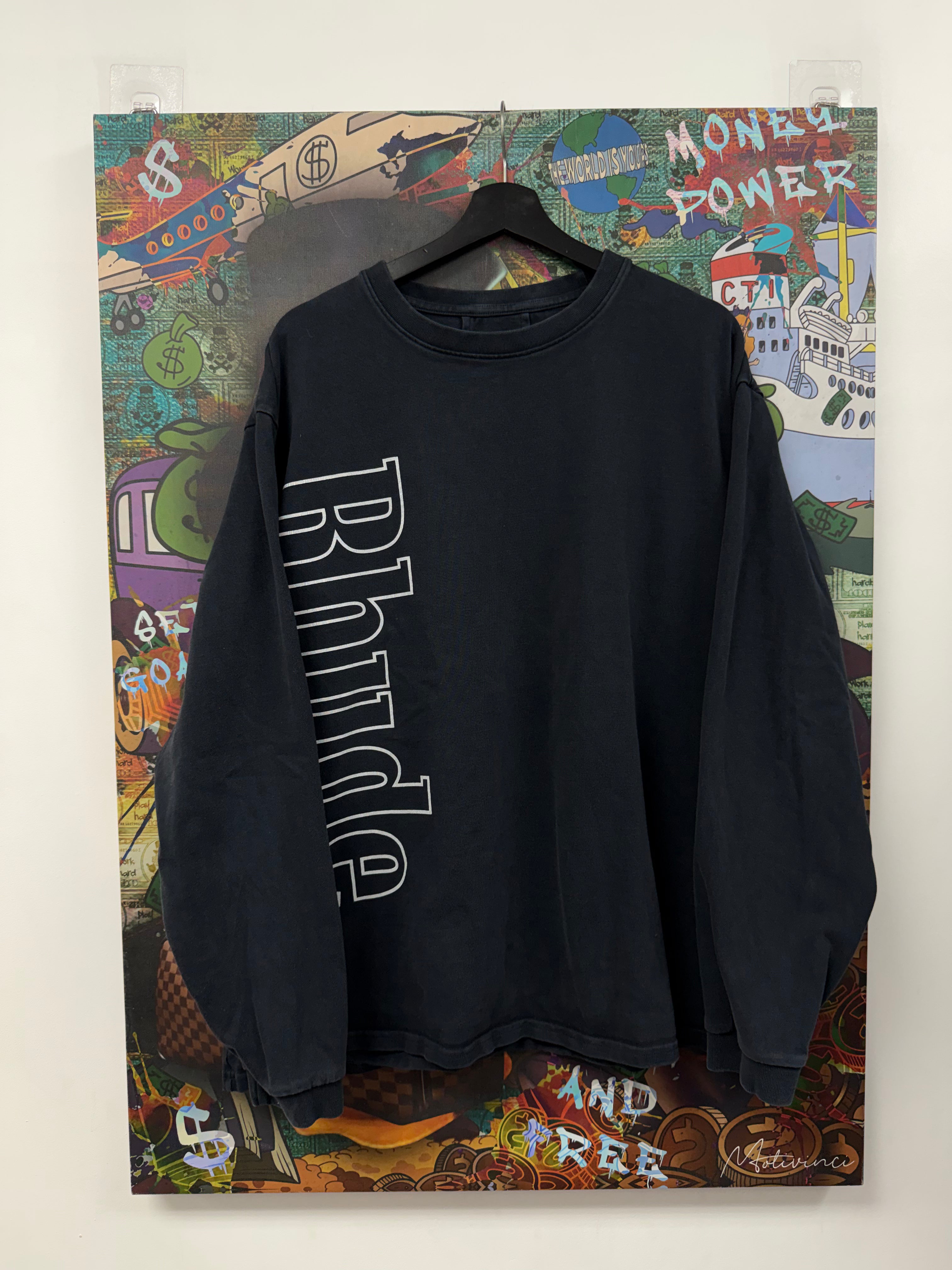 Rhude Black Wash Heavy Long Sleeve