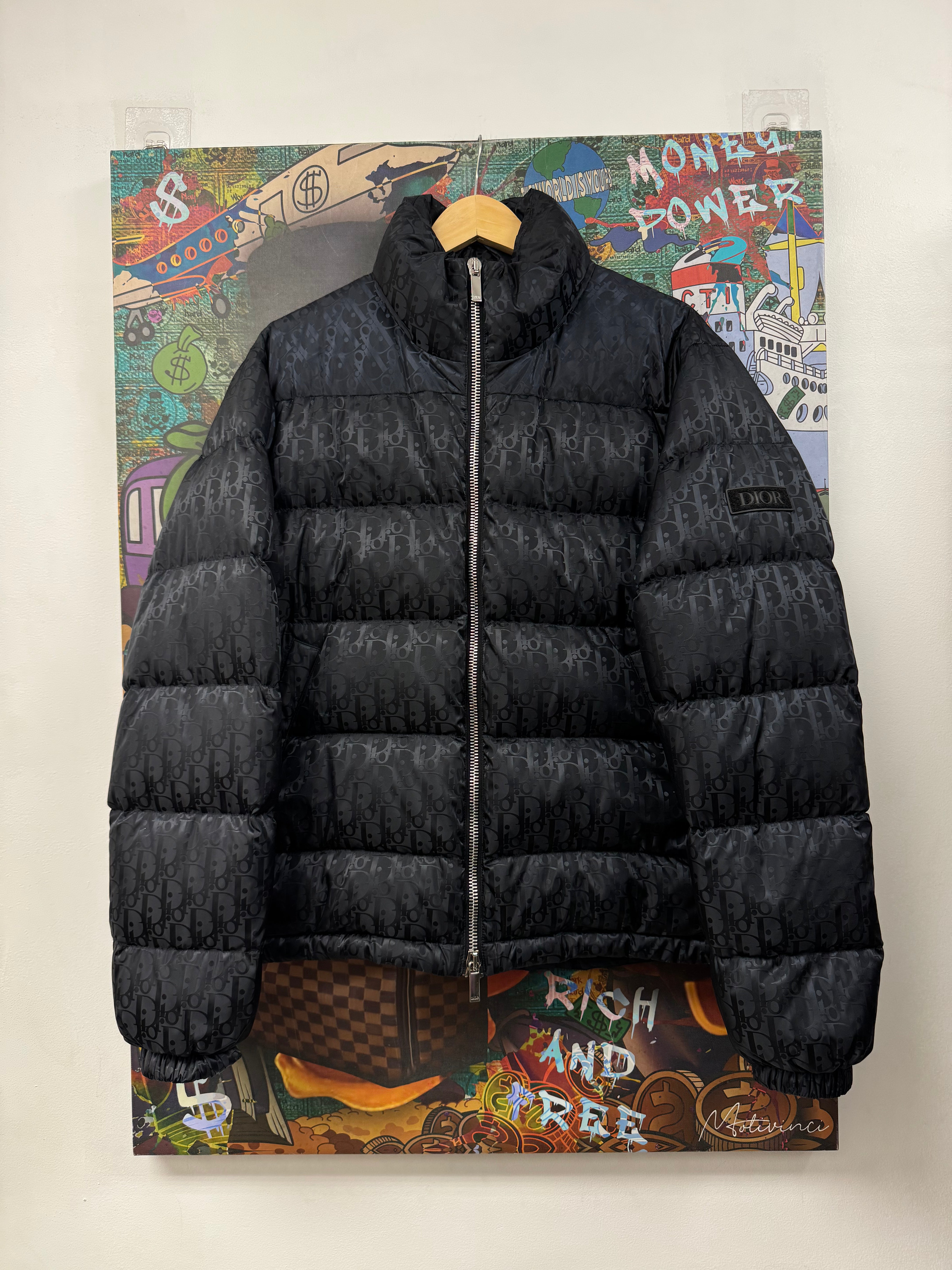 Dior Black Oblique Puffer Jacket
