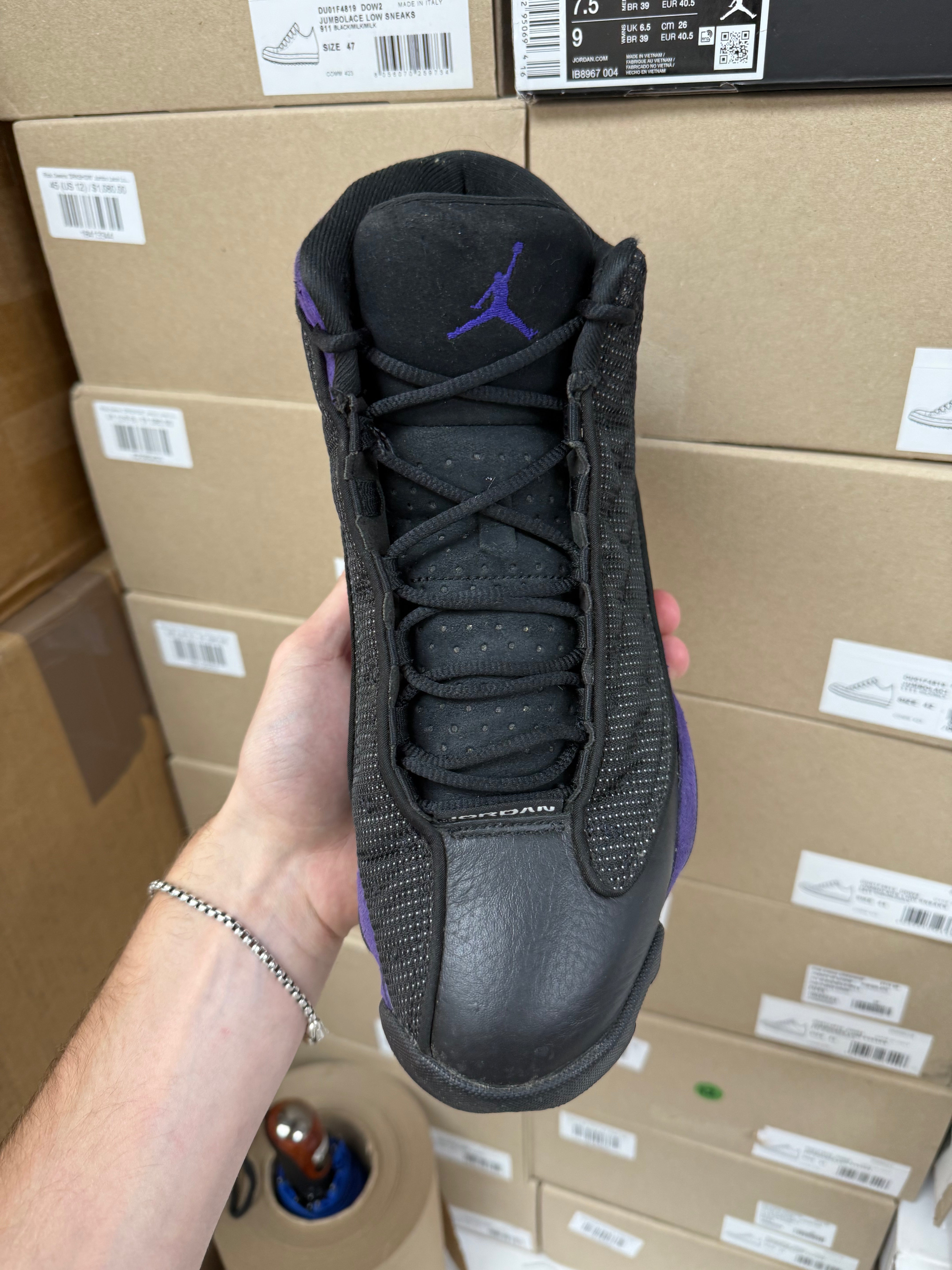 Jordan 13 Court Purple Sneakers