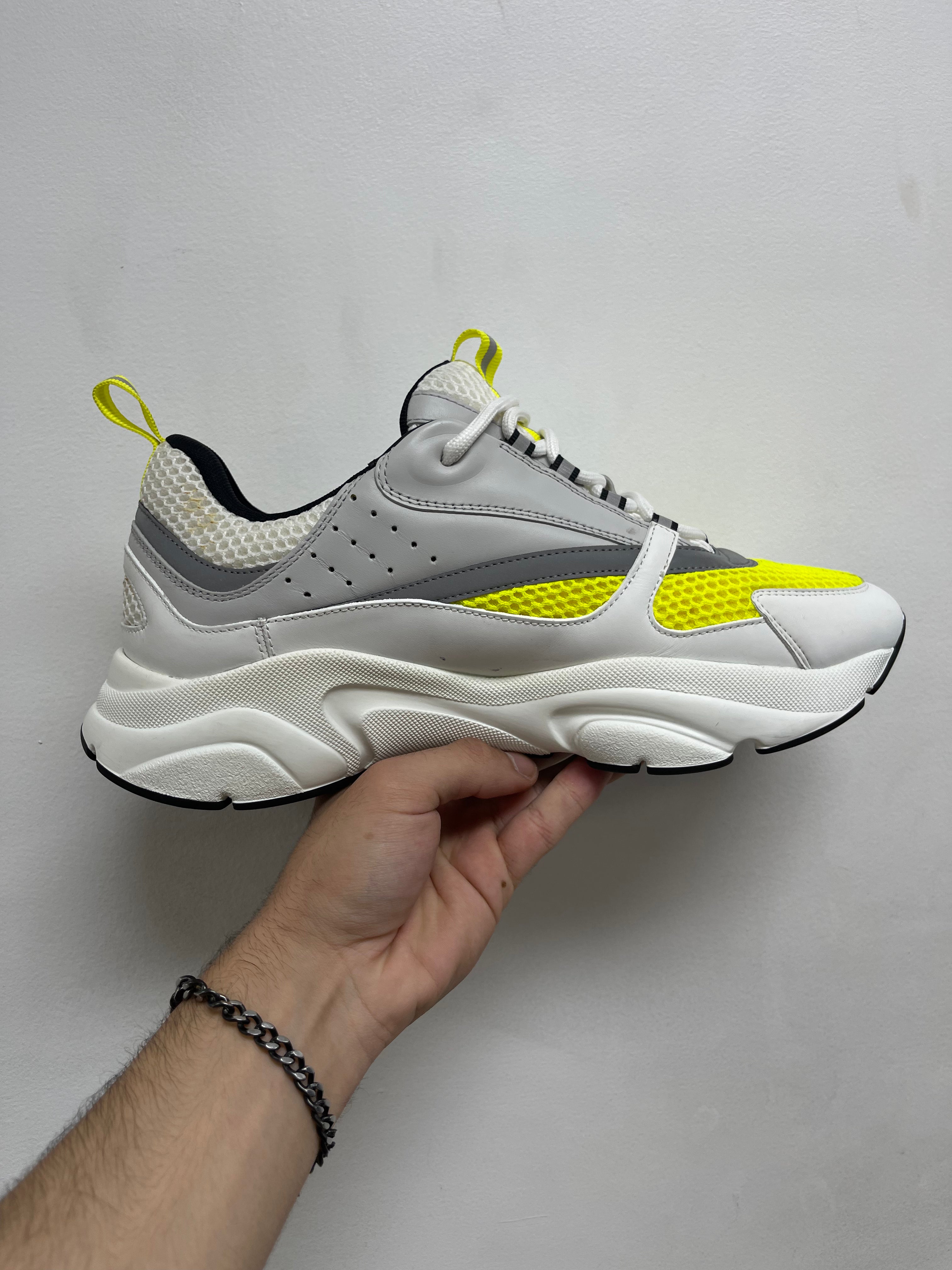 Dior B22 Lime White Sneakers
