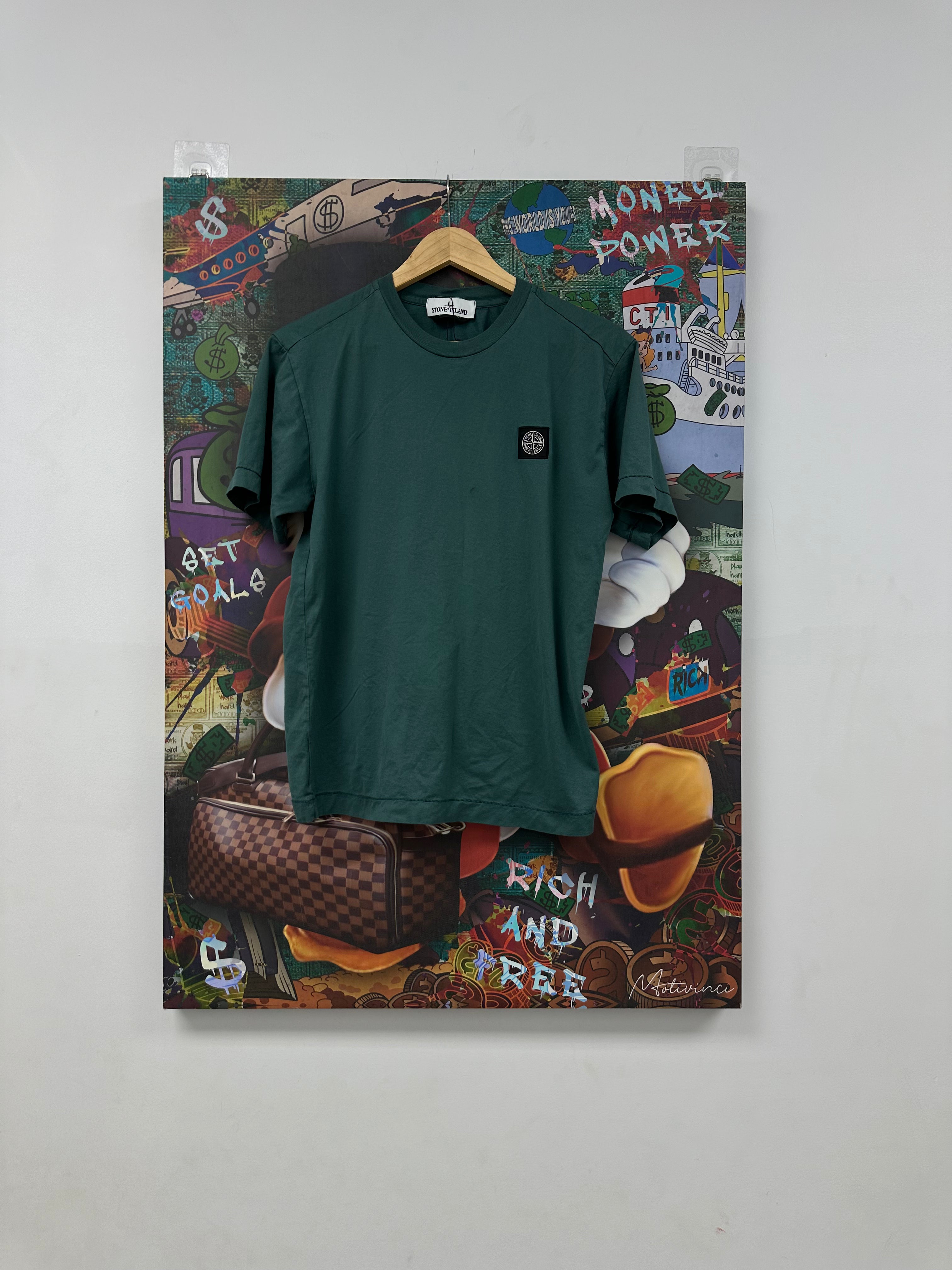 Stone Island Tee Green Used Small