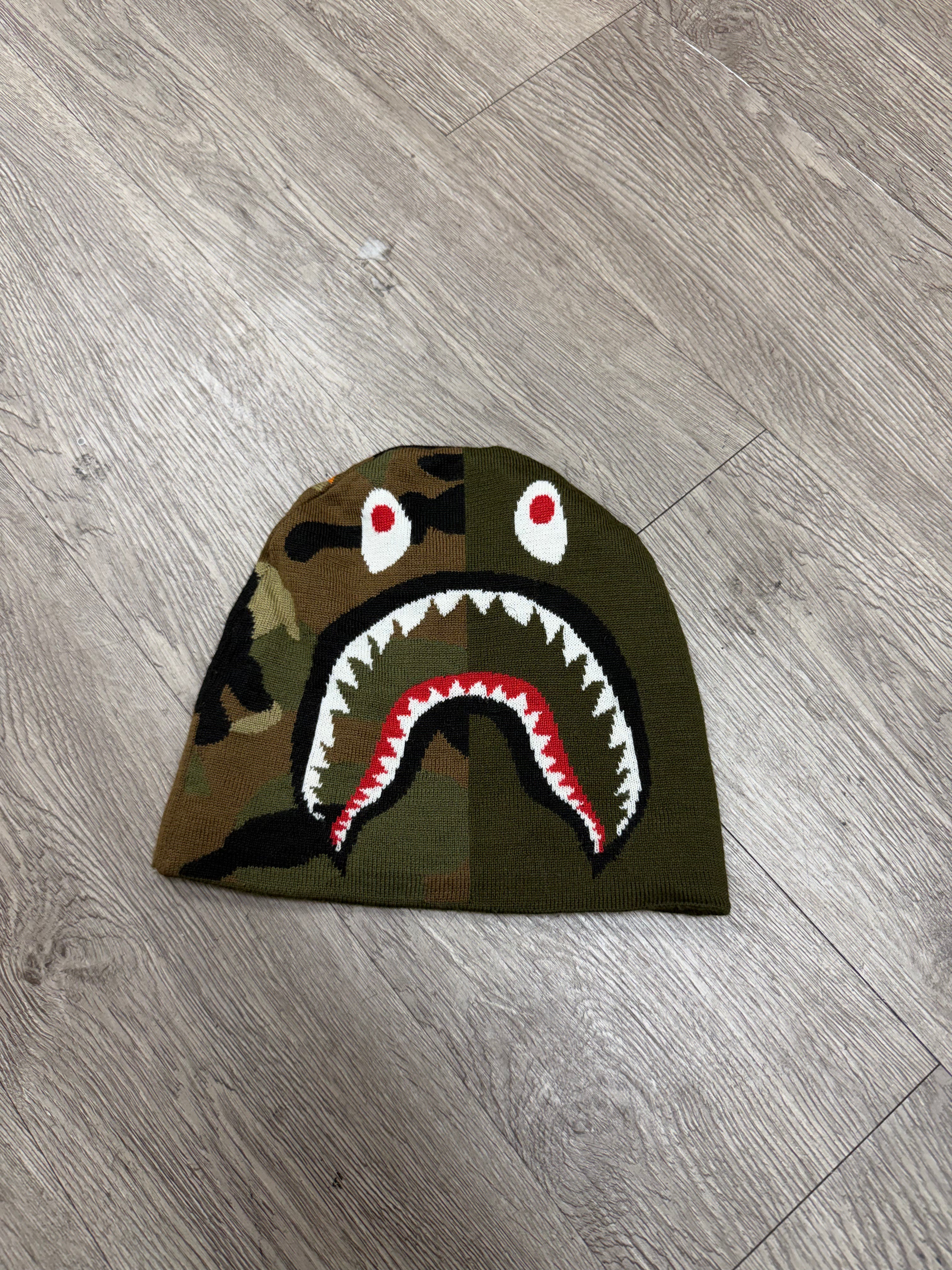 BAPE Camo Shark Beanie