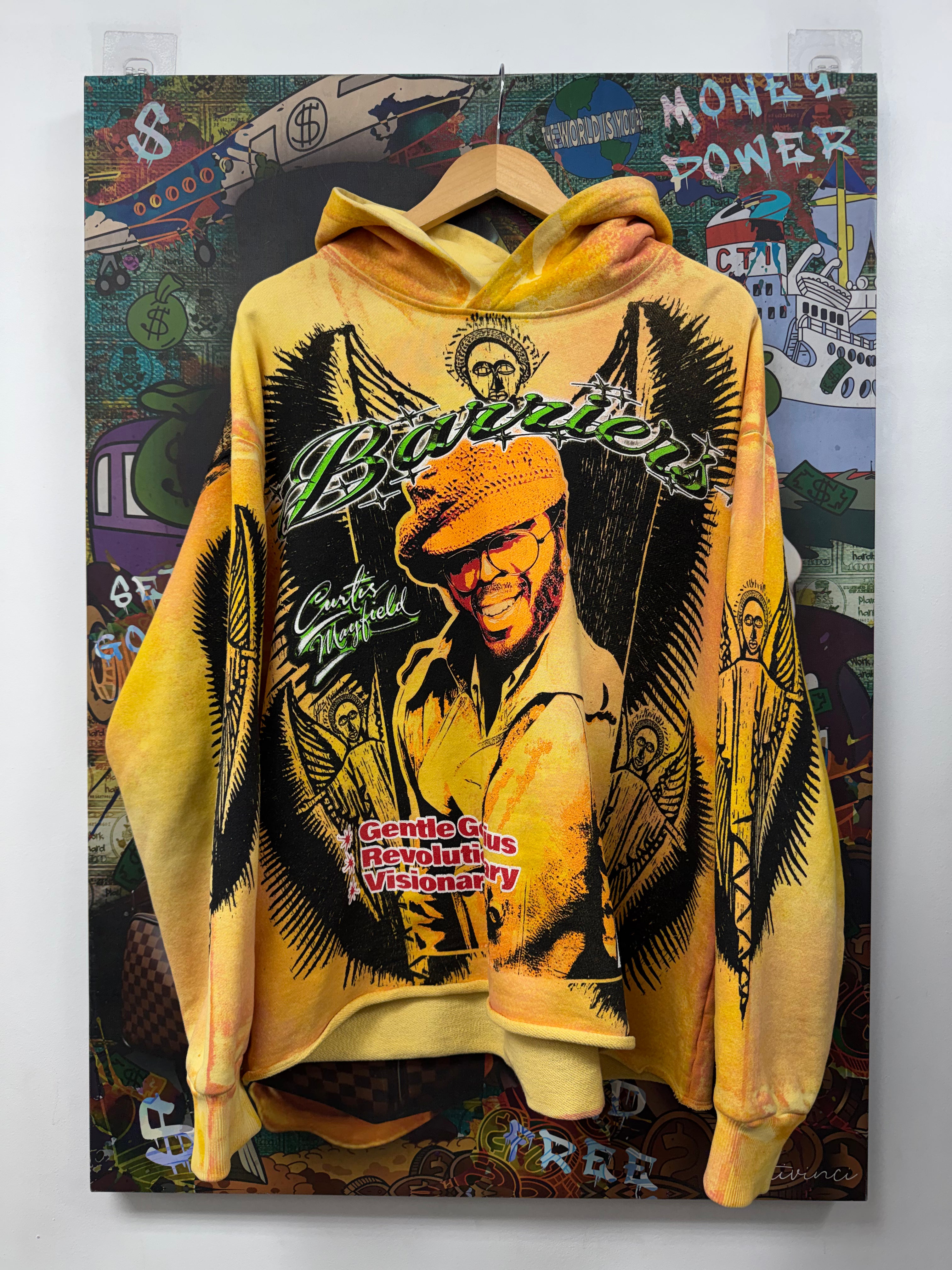 Barriers Yellow Curtis Mayfield Hoodie