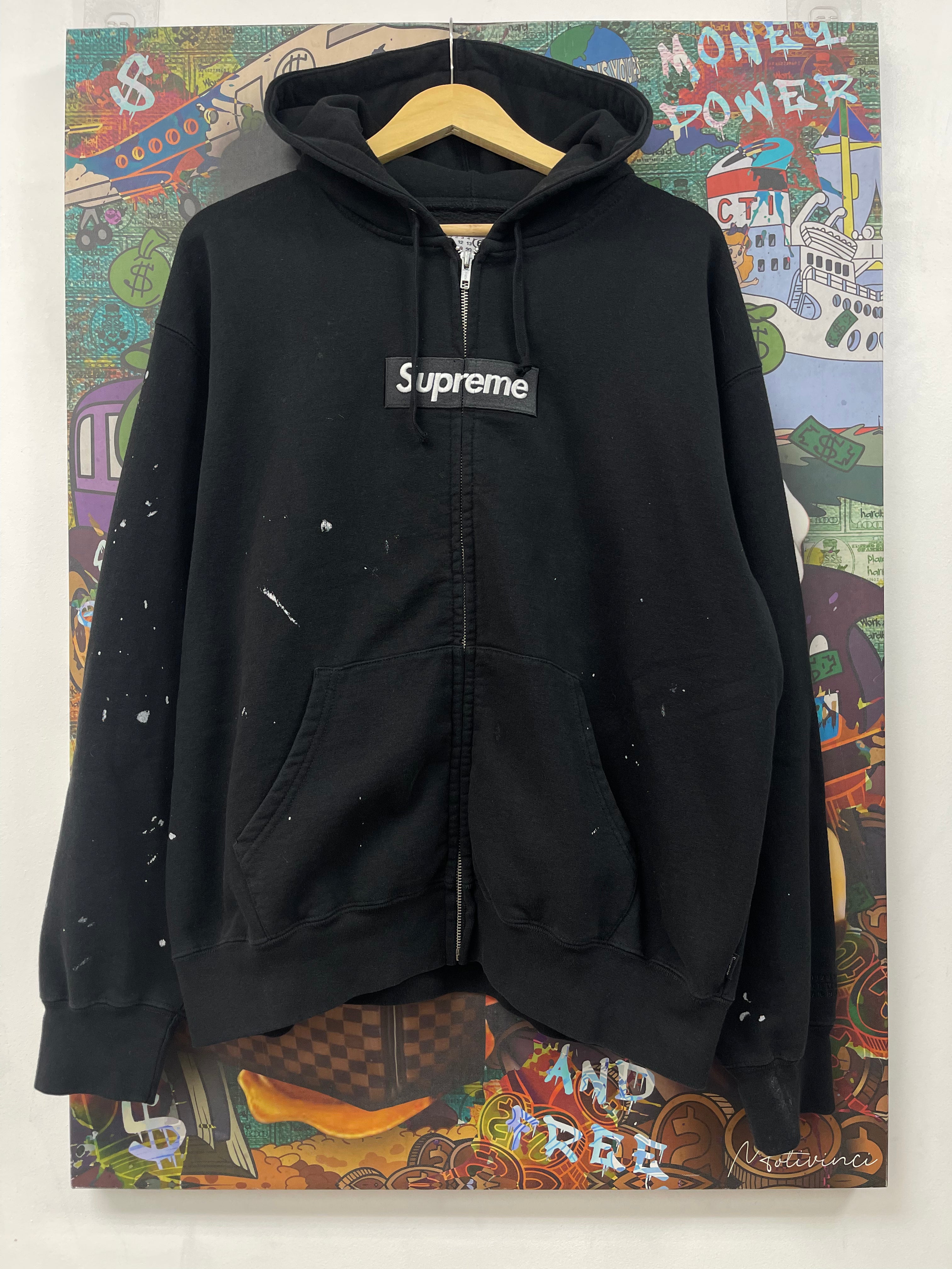 Supreme MM6 Black Box Logo Zip Up