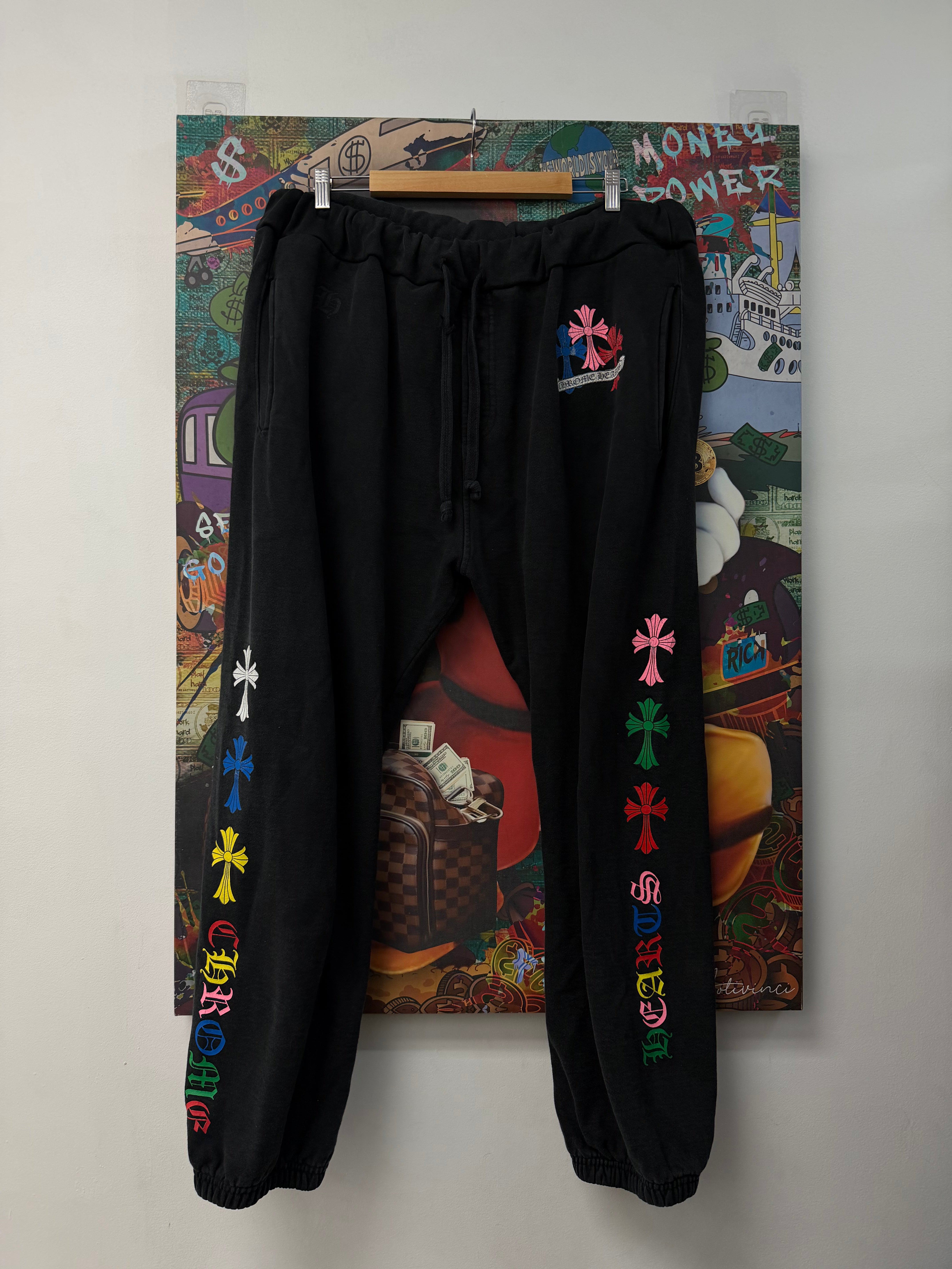 Chrome Hearts Black Multi Cross Thick Sweats