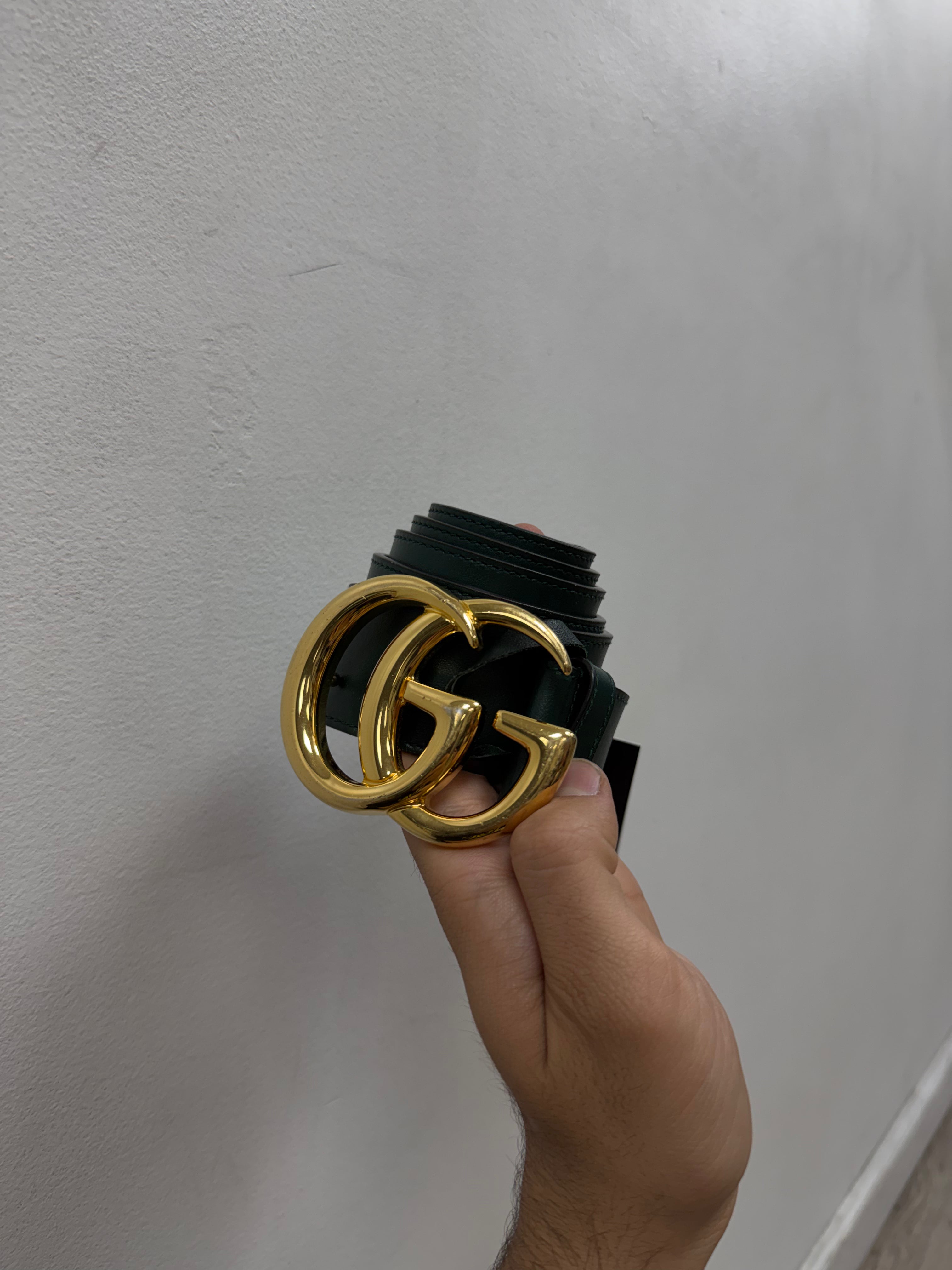 Gucci Dark Green Gold (90-36) Belt