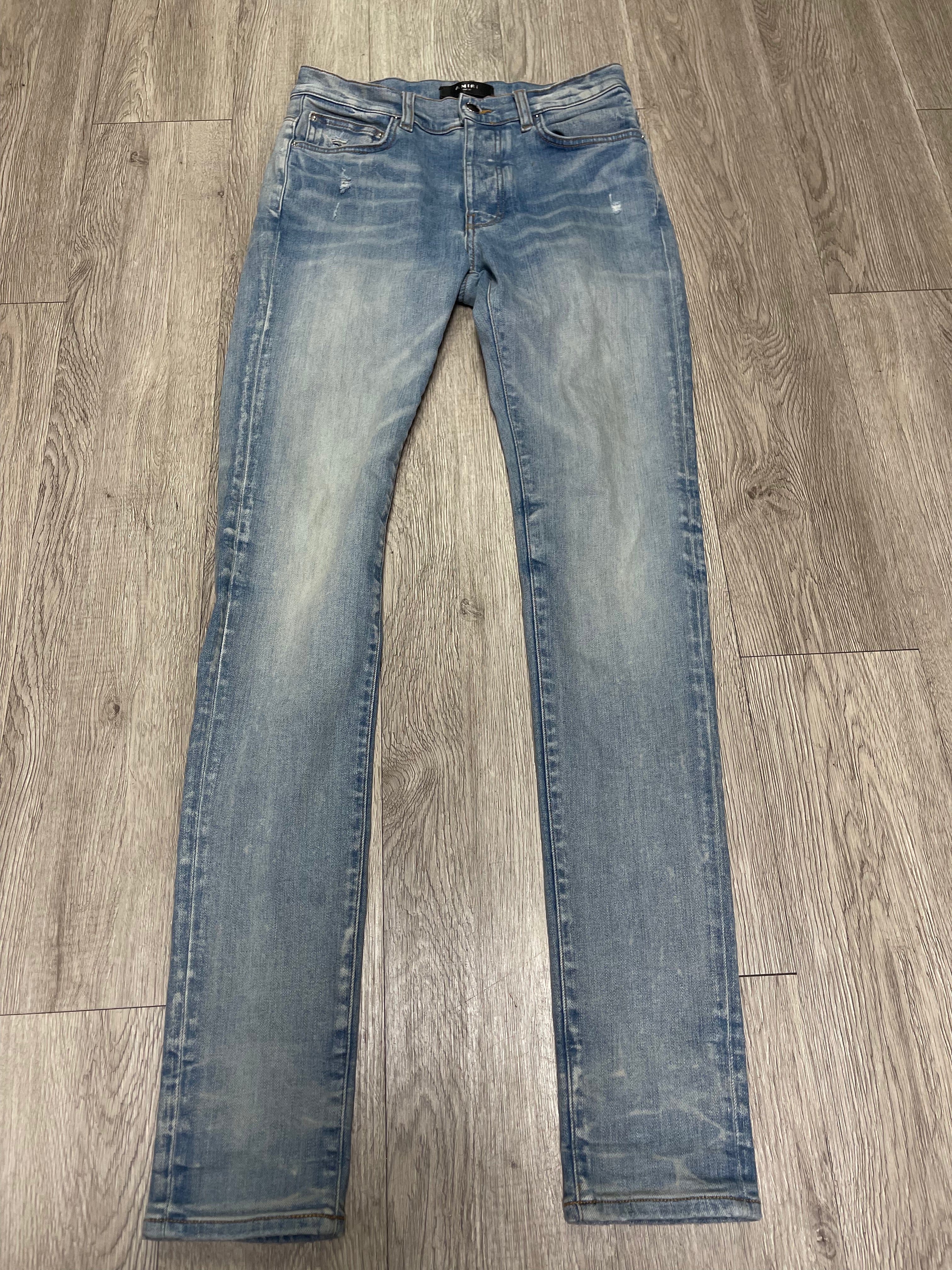 Amiri Light Wash Plain Jeans