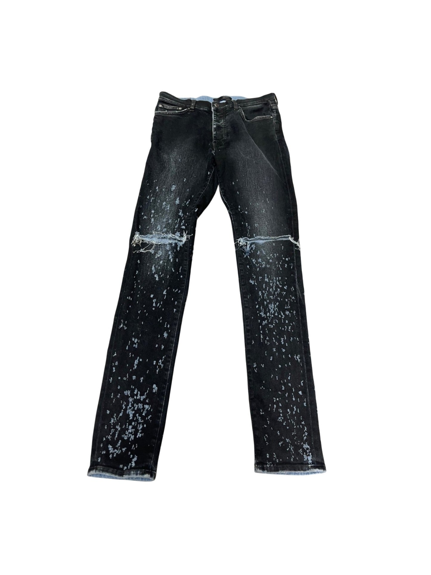Amiri Waxed Shotgun Black Jeans