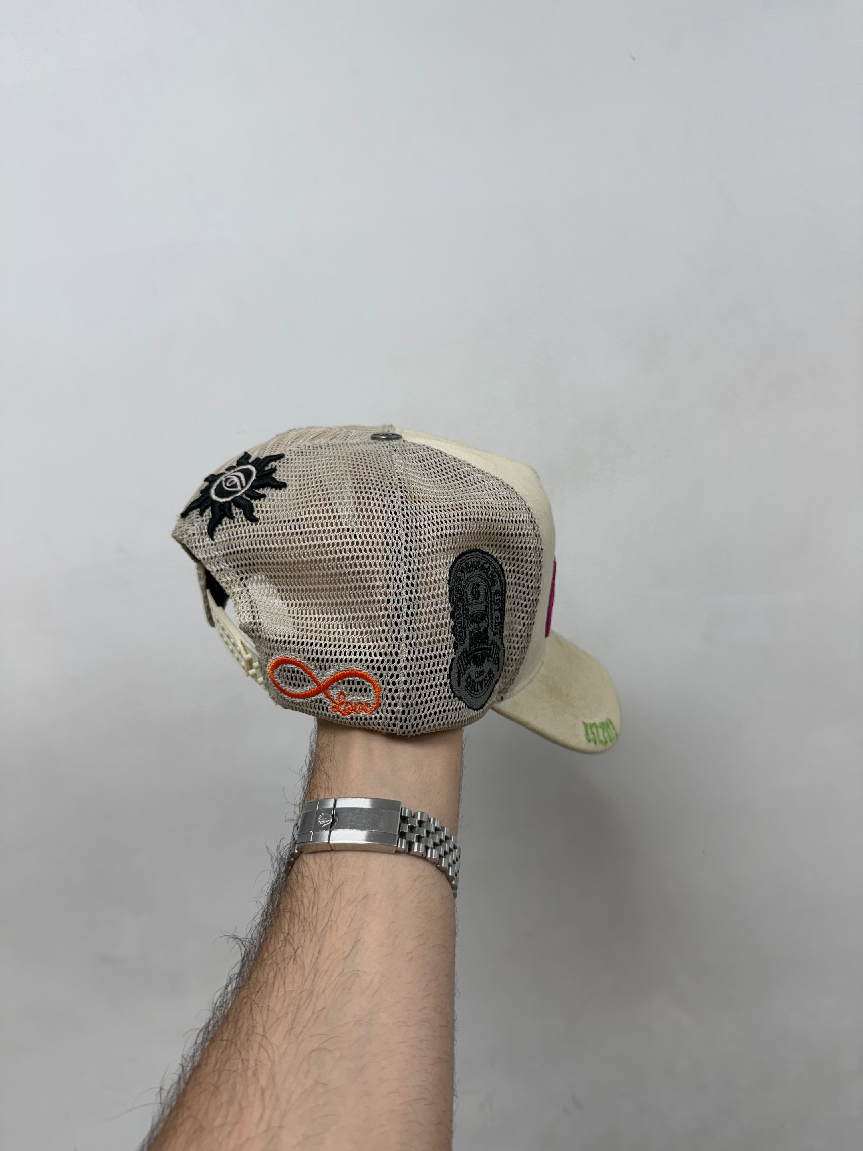 Godspeed Cream Pink 4Ever Trucker Hat