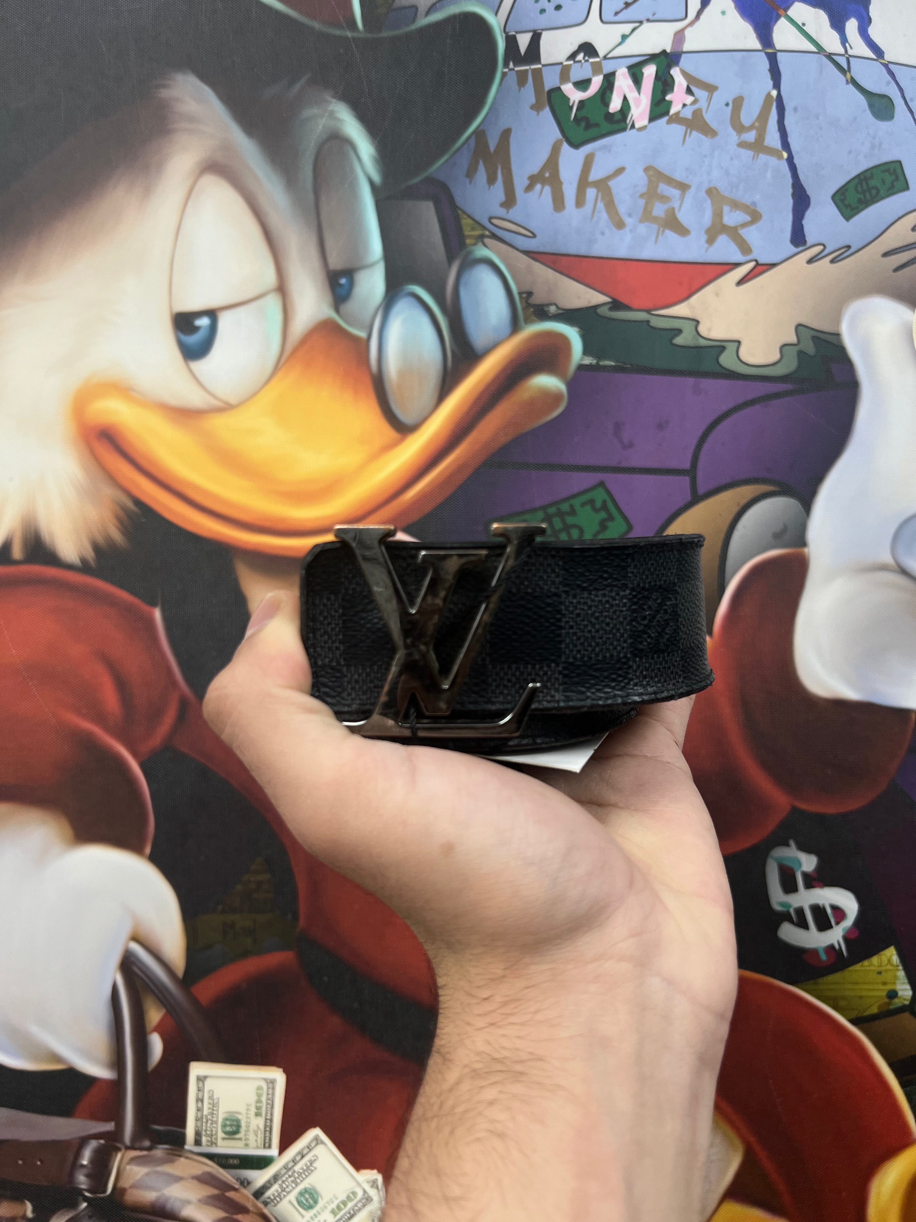 Louis Vuitton Black Damier Belt
