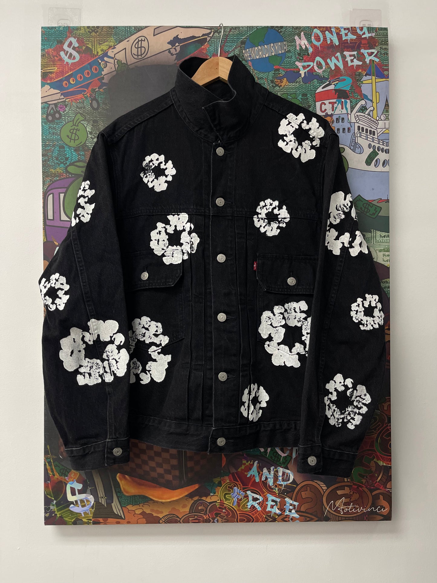 Denim Tears Black Jean Jacket Used