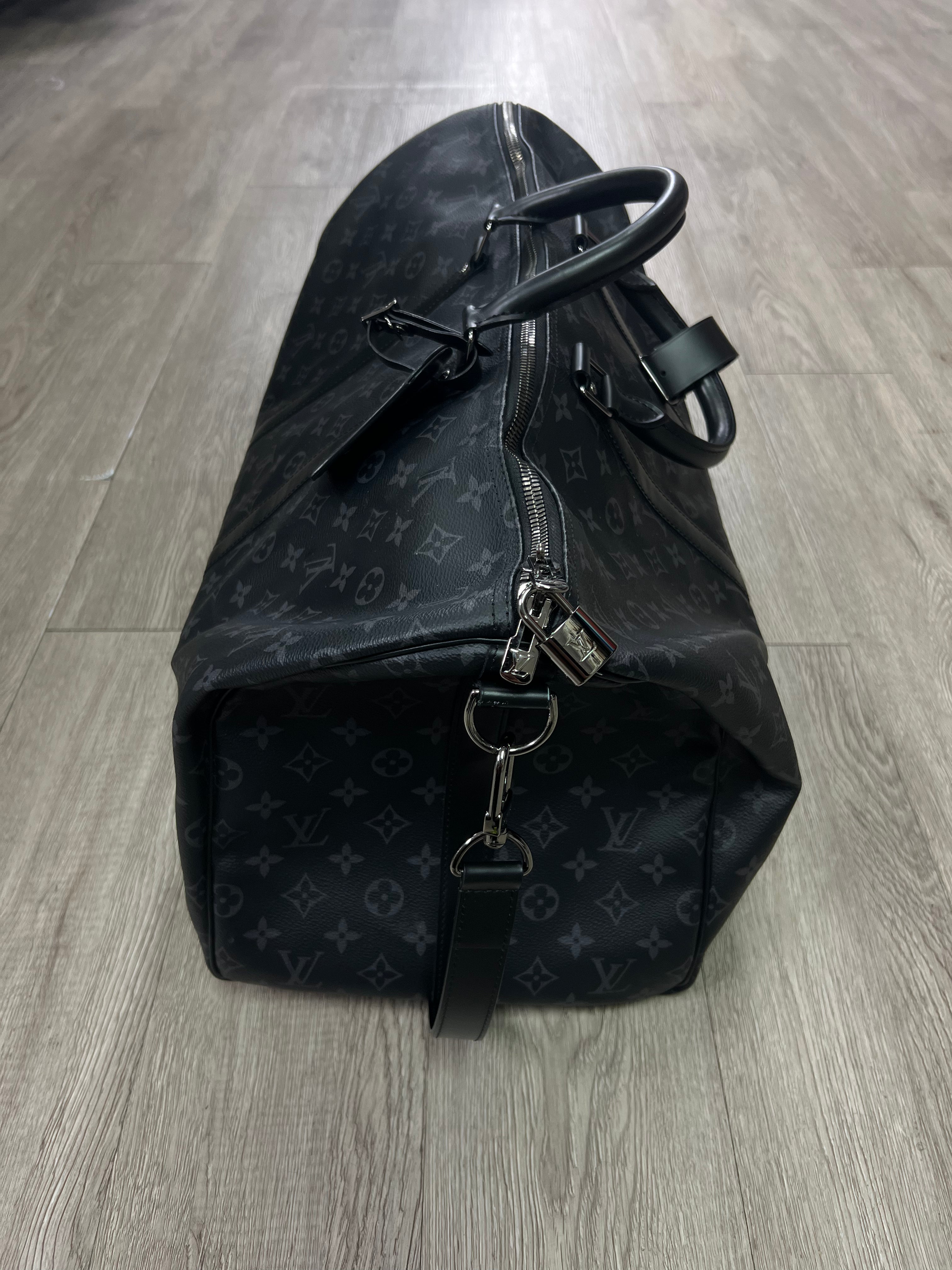 Louis Vuitton Black Monogram Keepall Bag