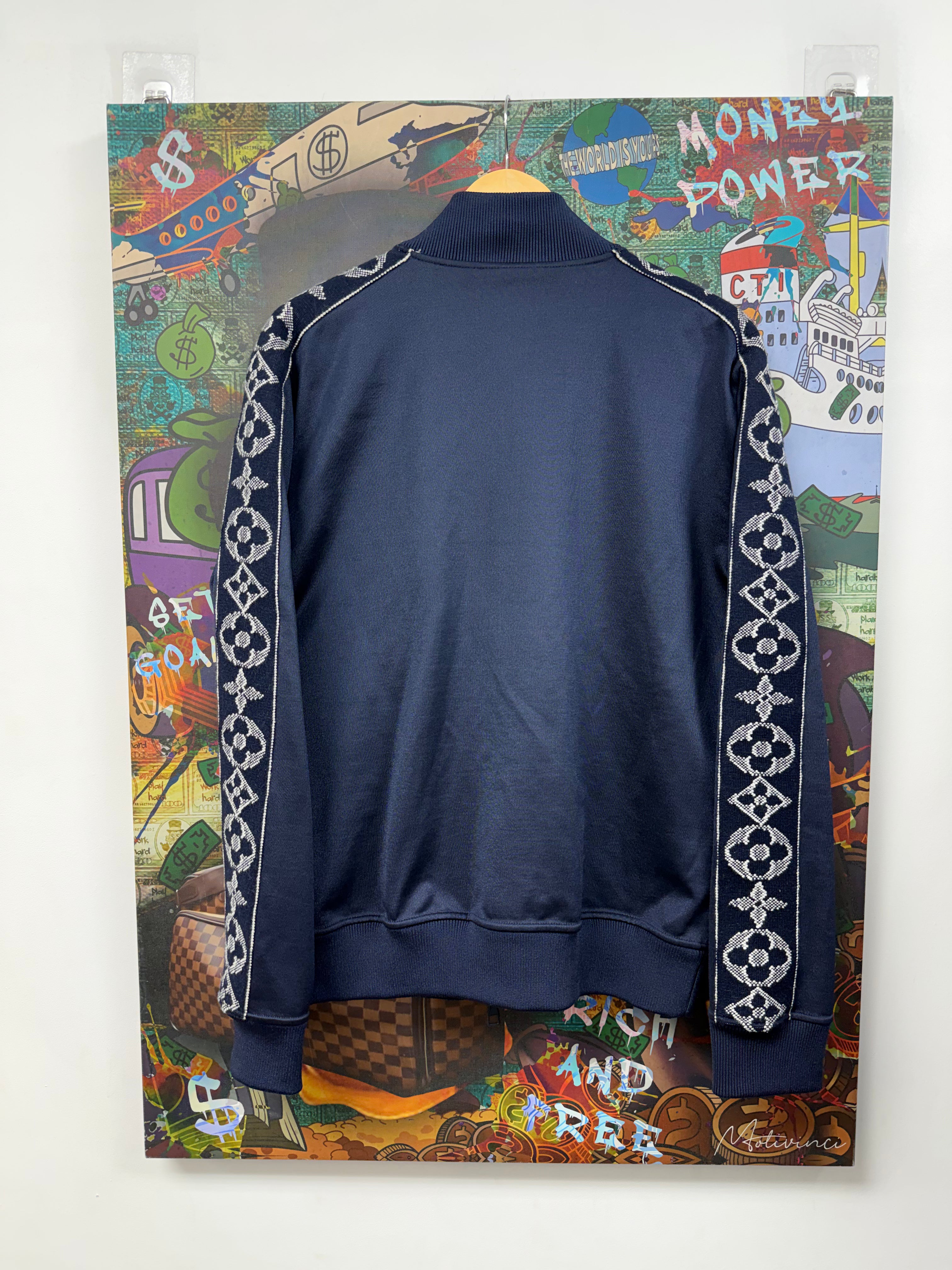 Louis Vuitton Navy White Pharell Track Jacket