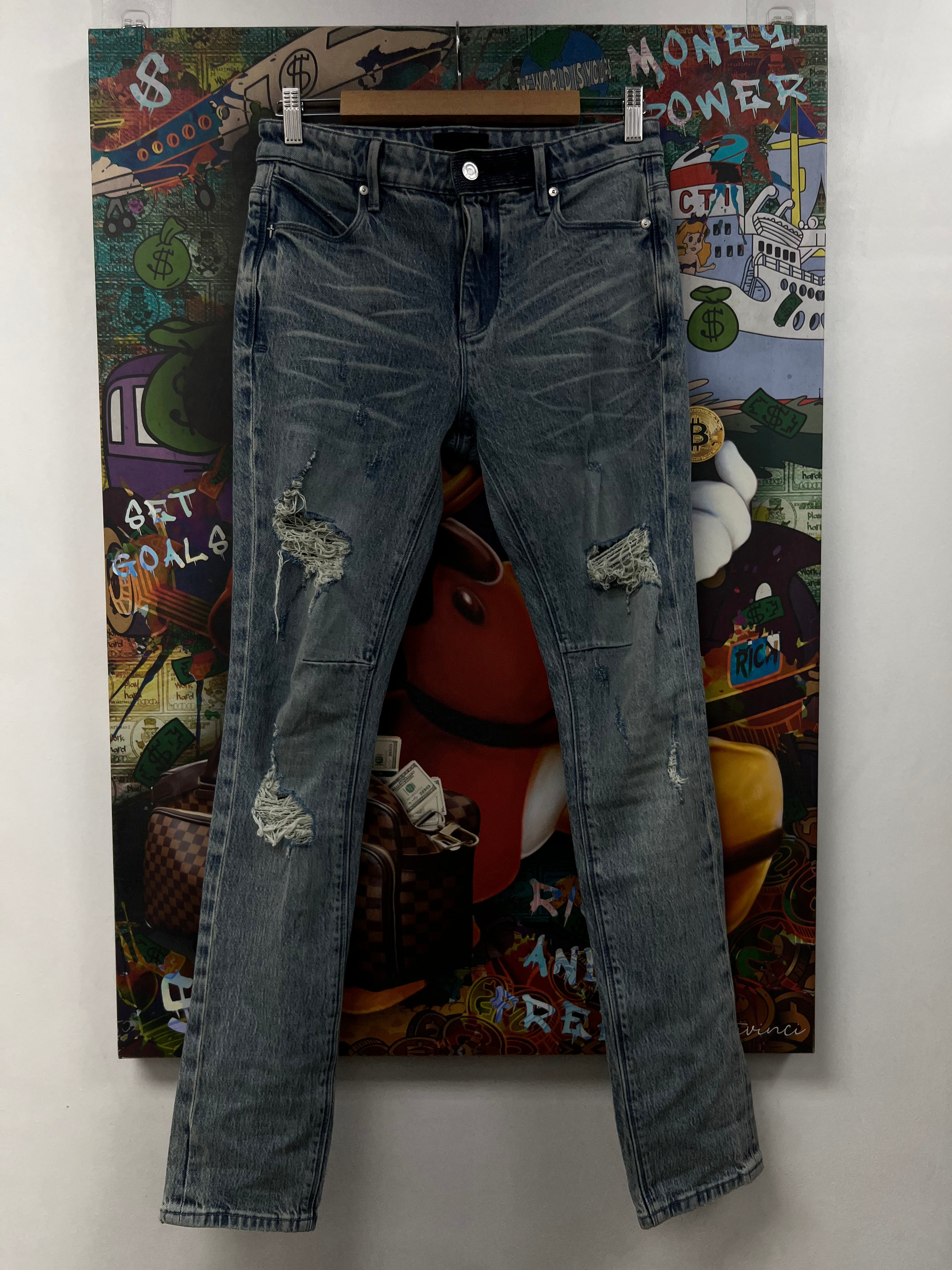RTA Light Wash Bryant Skinny Jeans