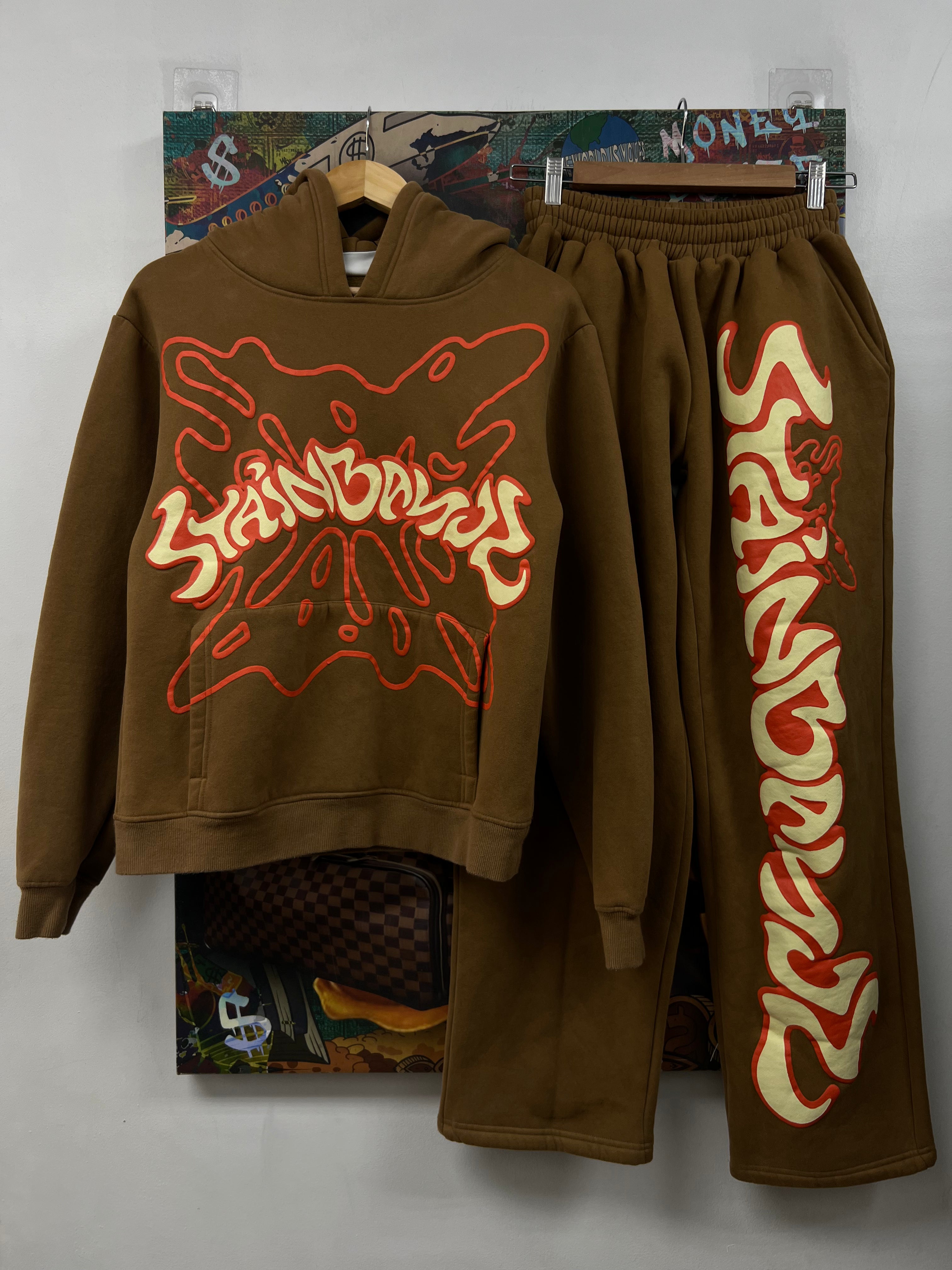 SB Studios Tan Orange Sweatsuit