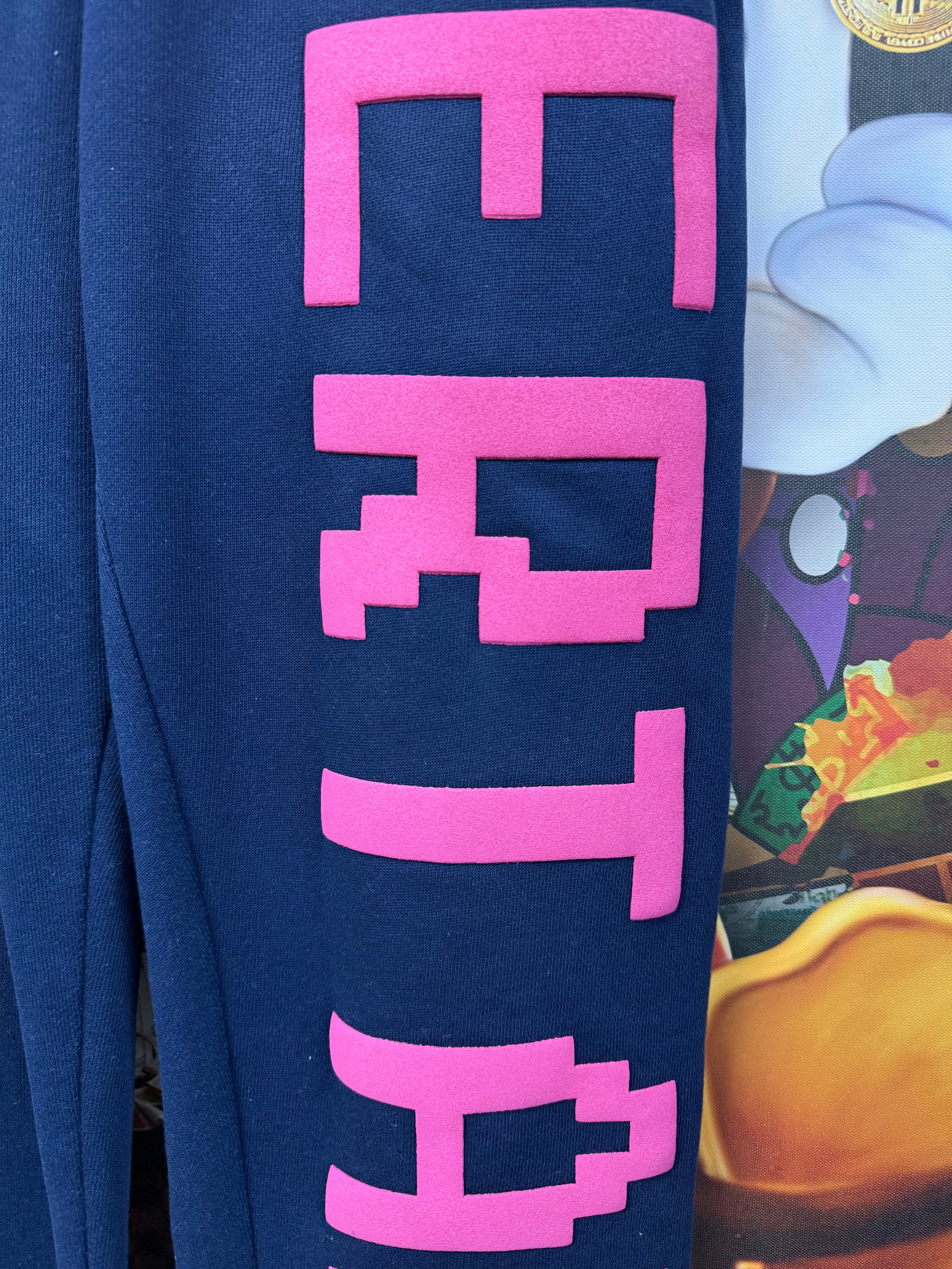 Vertabrae Navy Pink Sweats