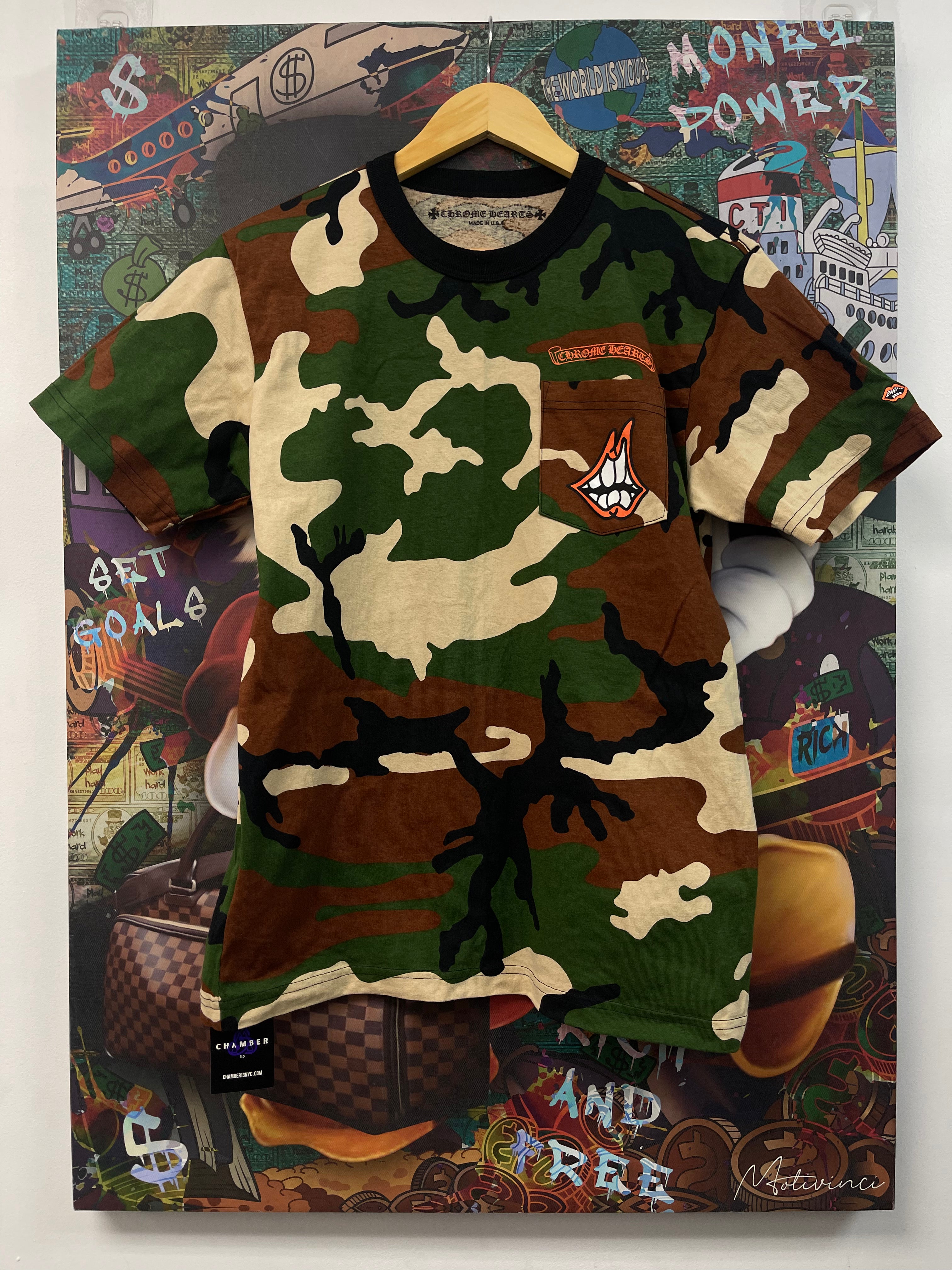 Chrome Hearts Camo Mattyboy Caution Tee
