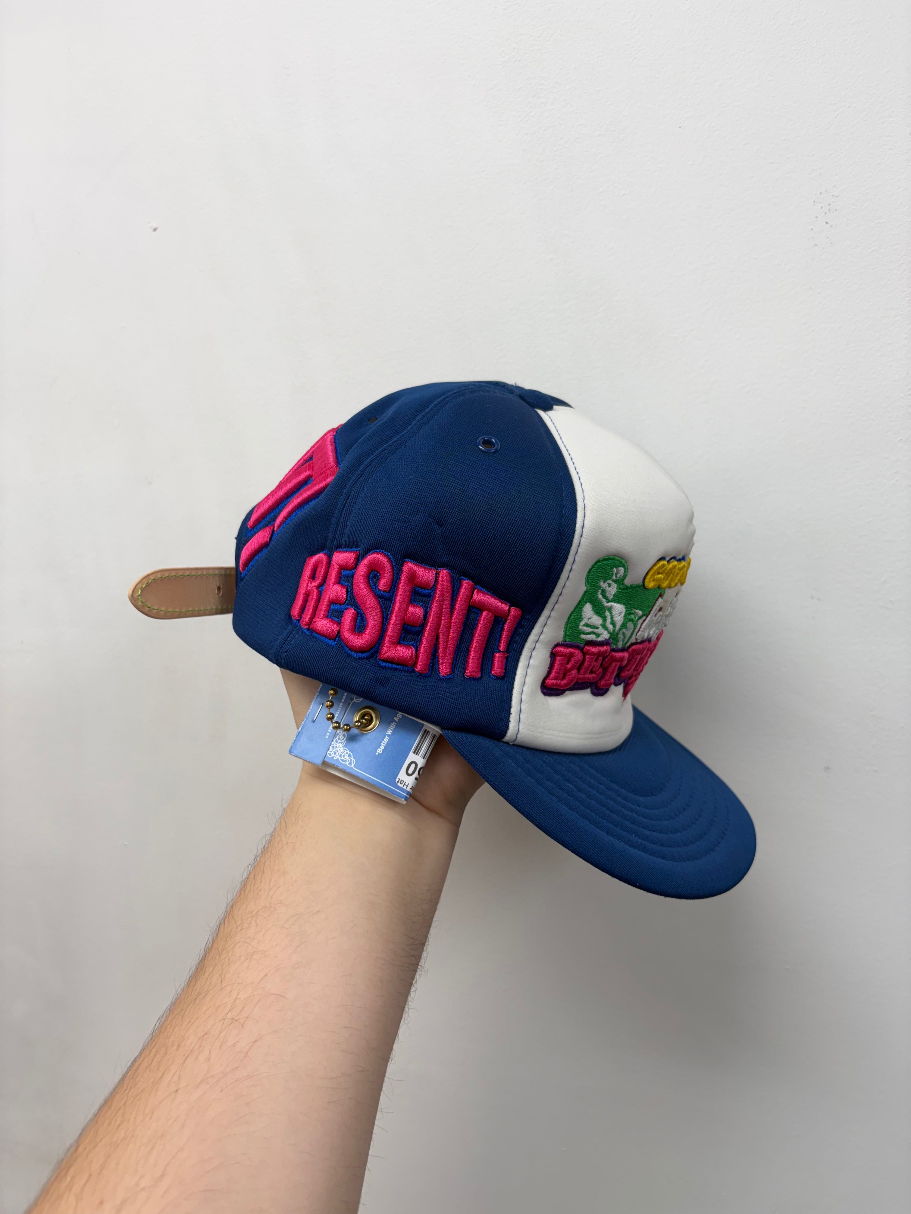 Better With Age Blue Repent Trucker Hat