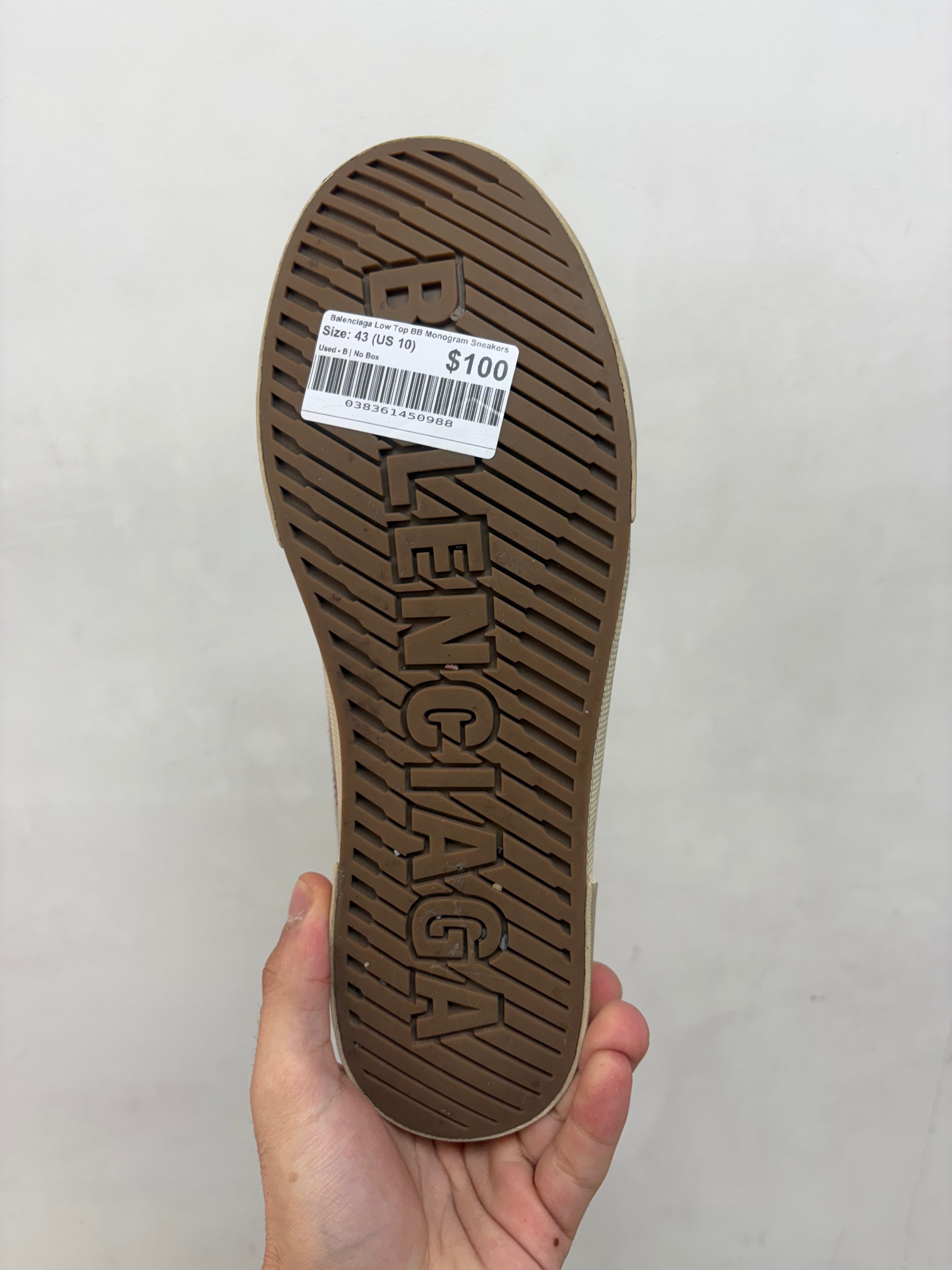 Balenciaga Low Top BB Monogram Sneakers