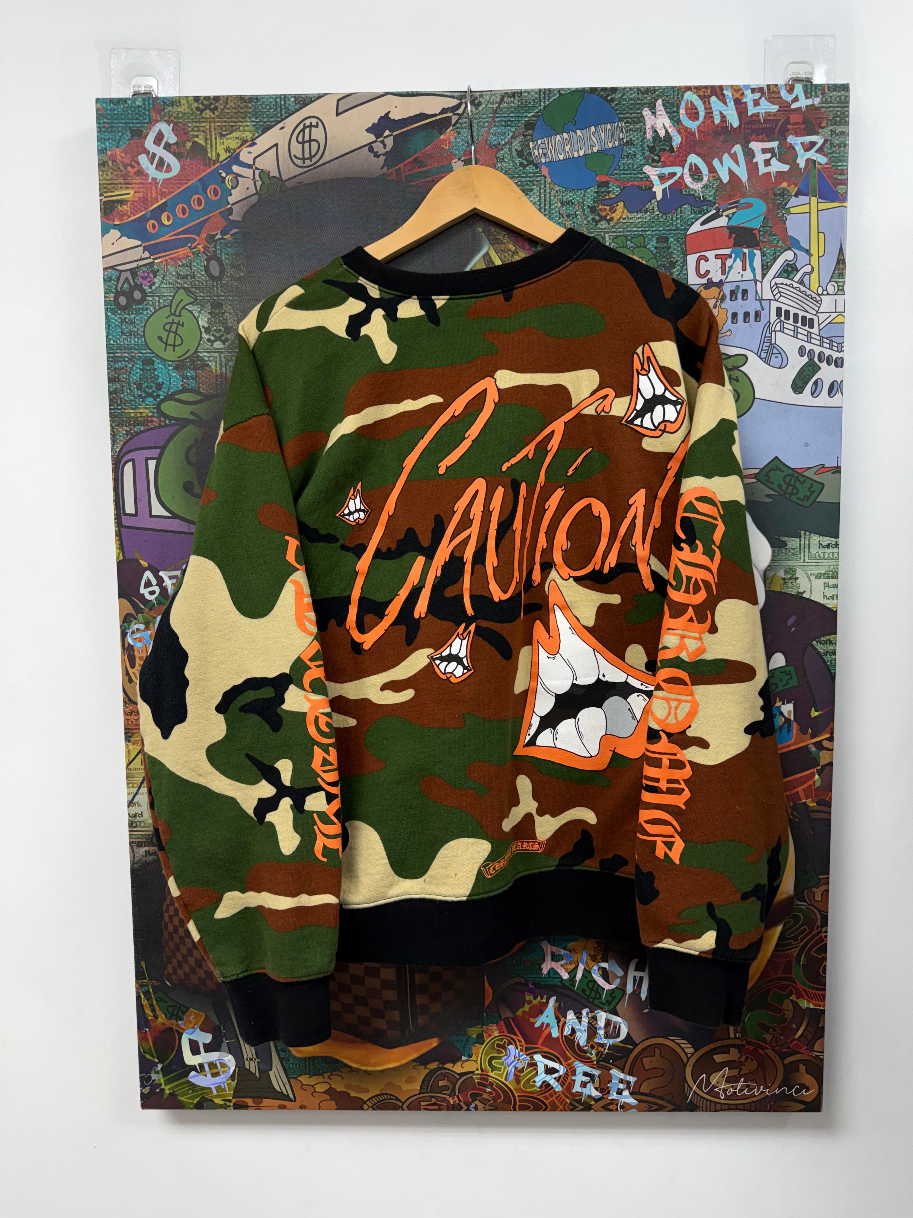 Chrome Hearts Matty Boy Caution Crewneck