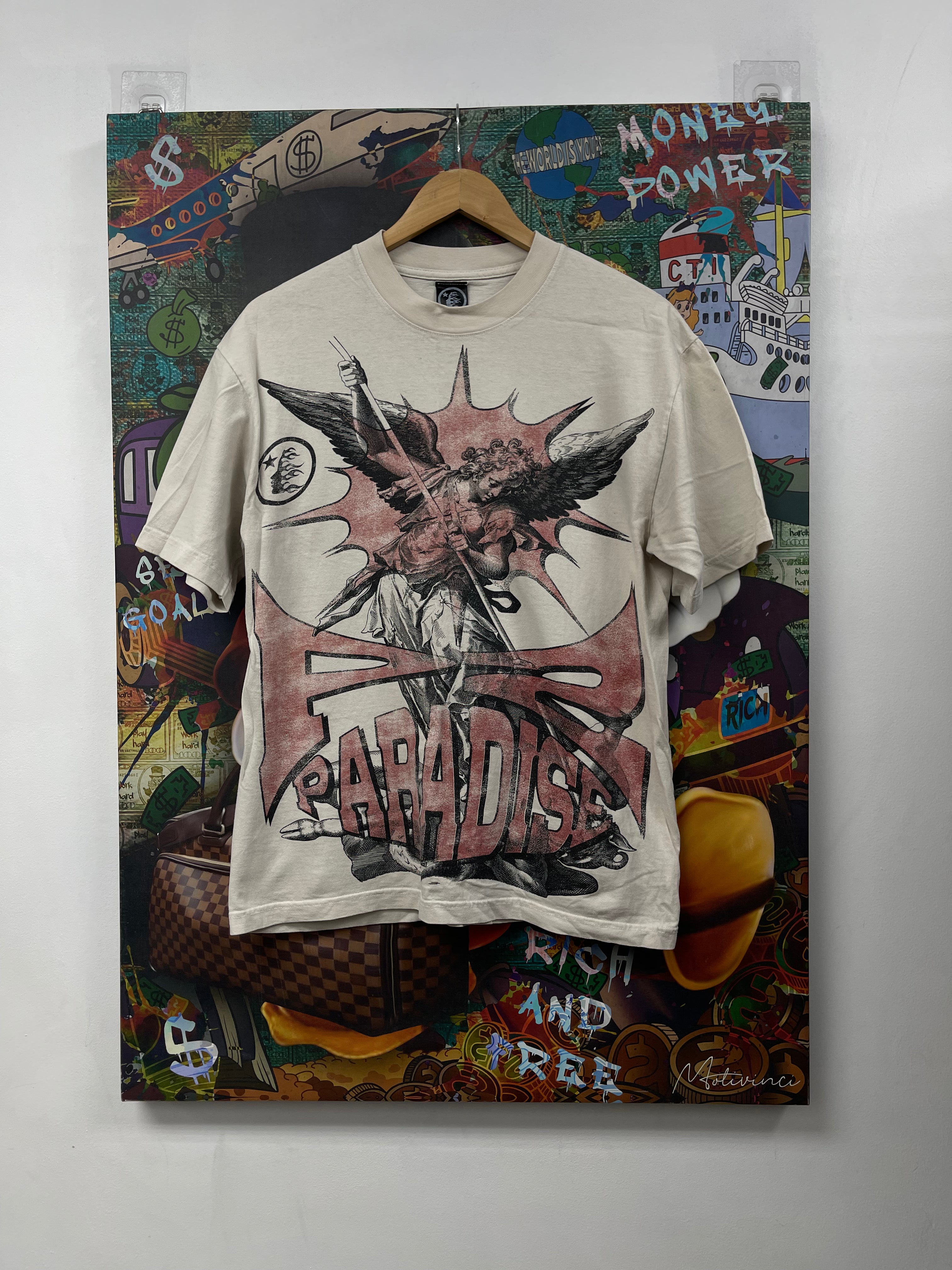 Hellstar Cream Red Angel P2P Tee