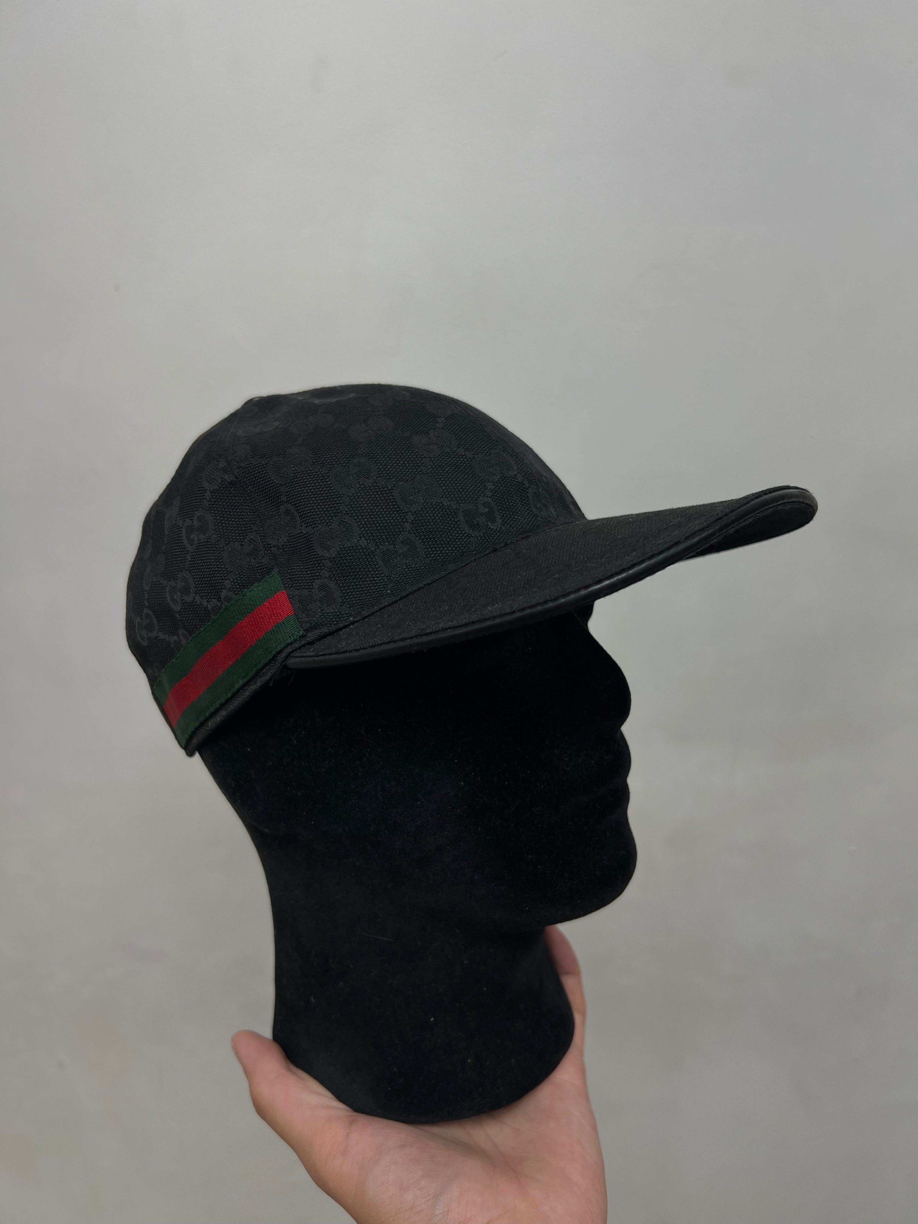 Gucci Black Monogram Hat