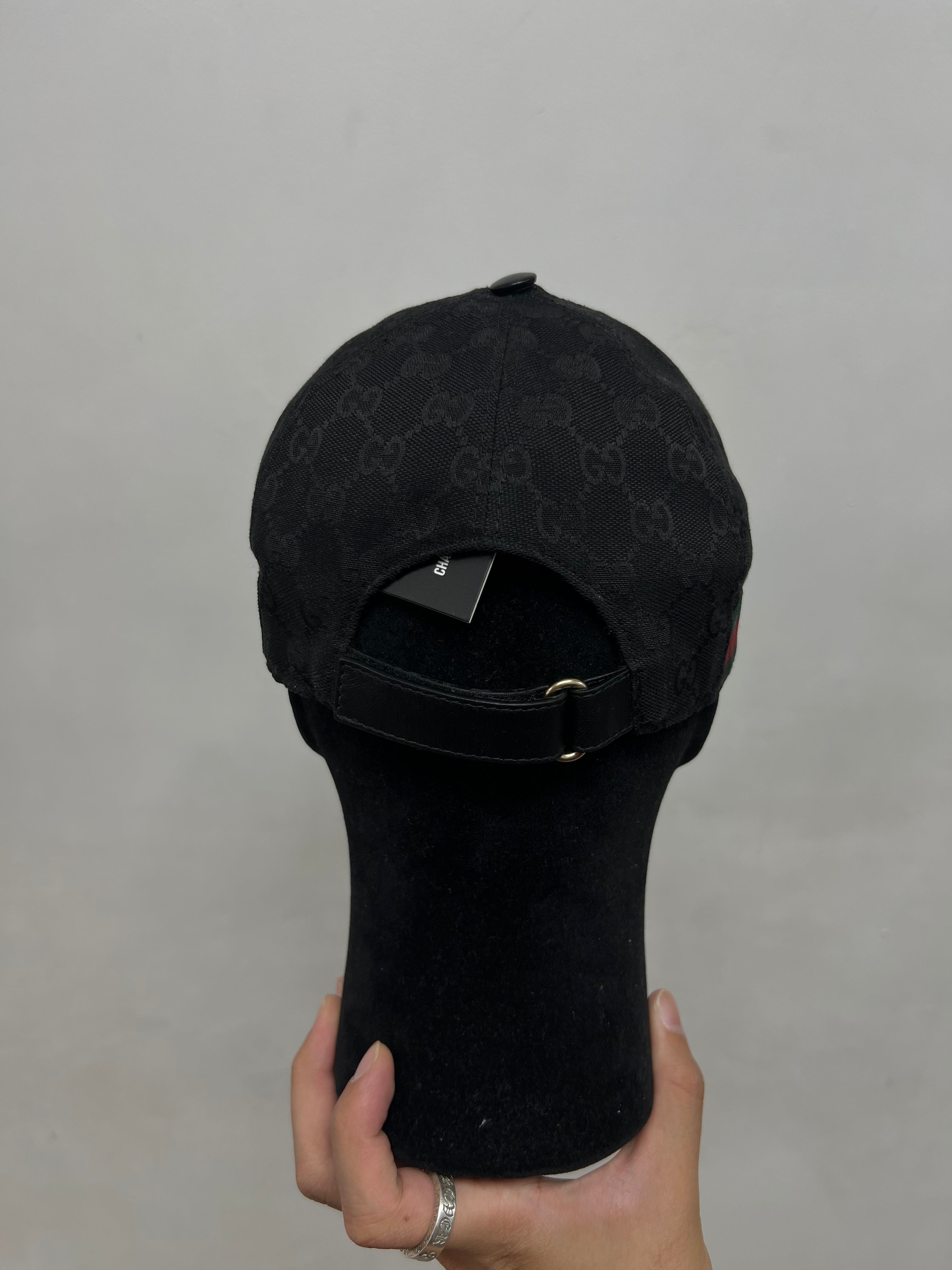 Gucci Black Monogram Hat