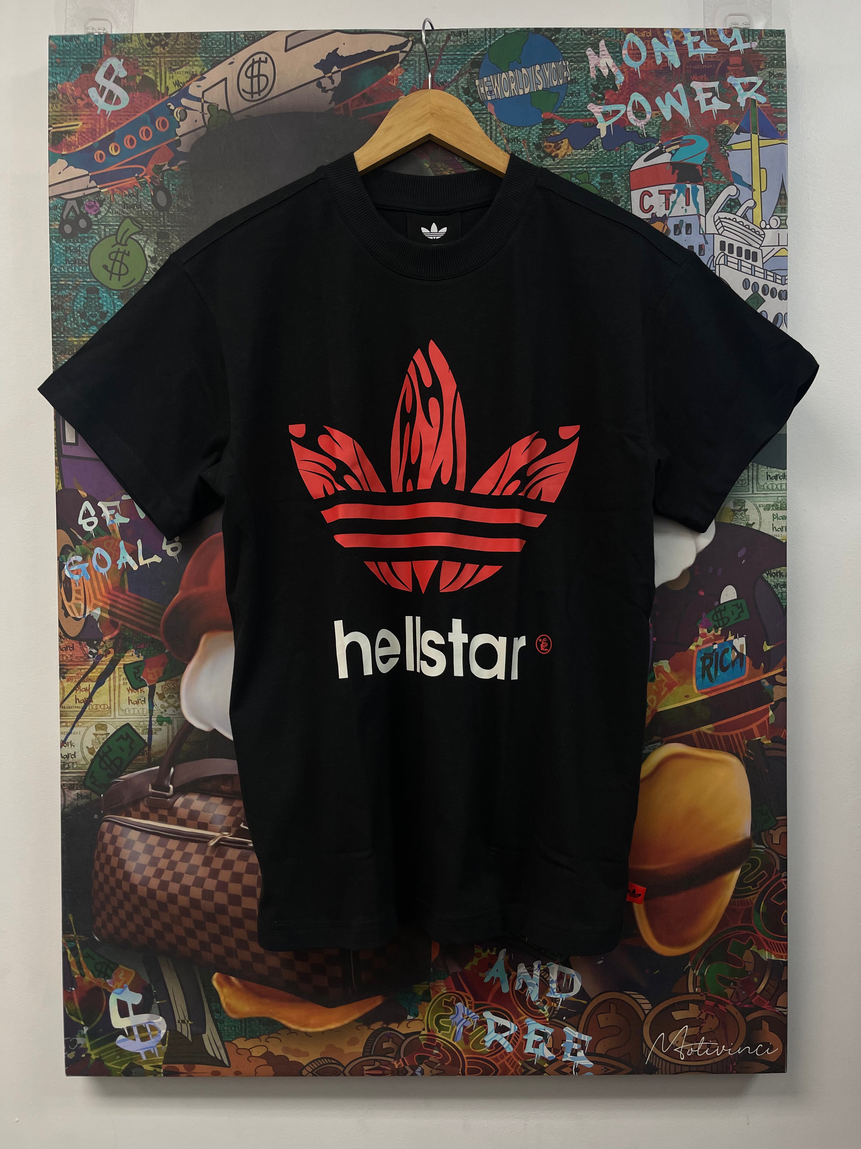 Hellstar x Adidas ComplexCon Black Red Tee