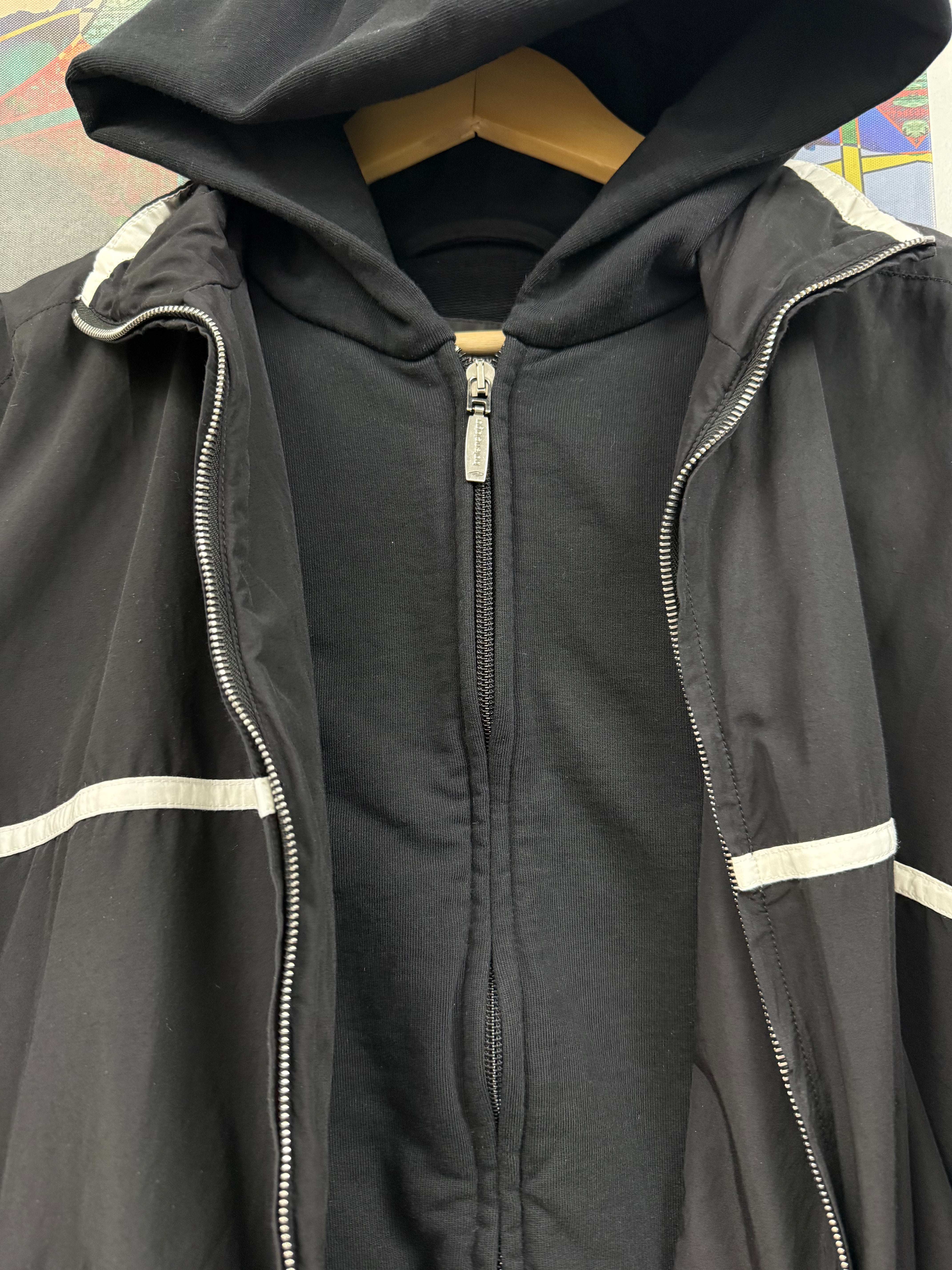 Balenciaga Black Striped Layered Track Suit