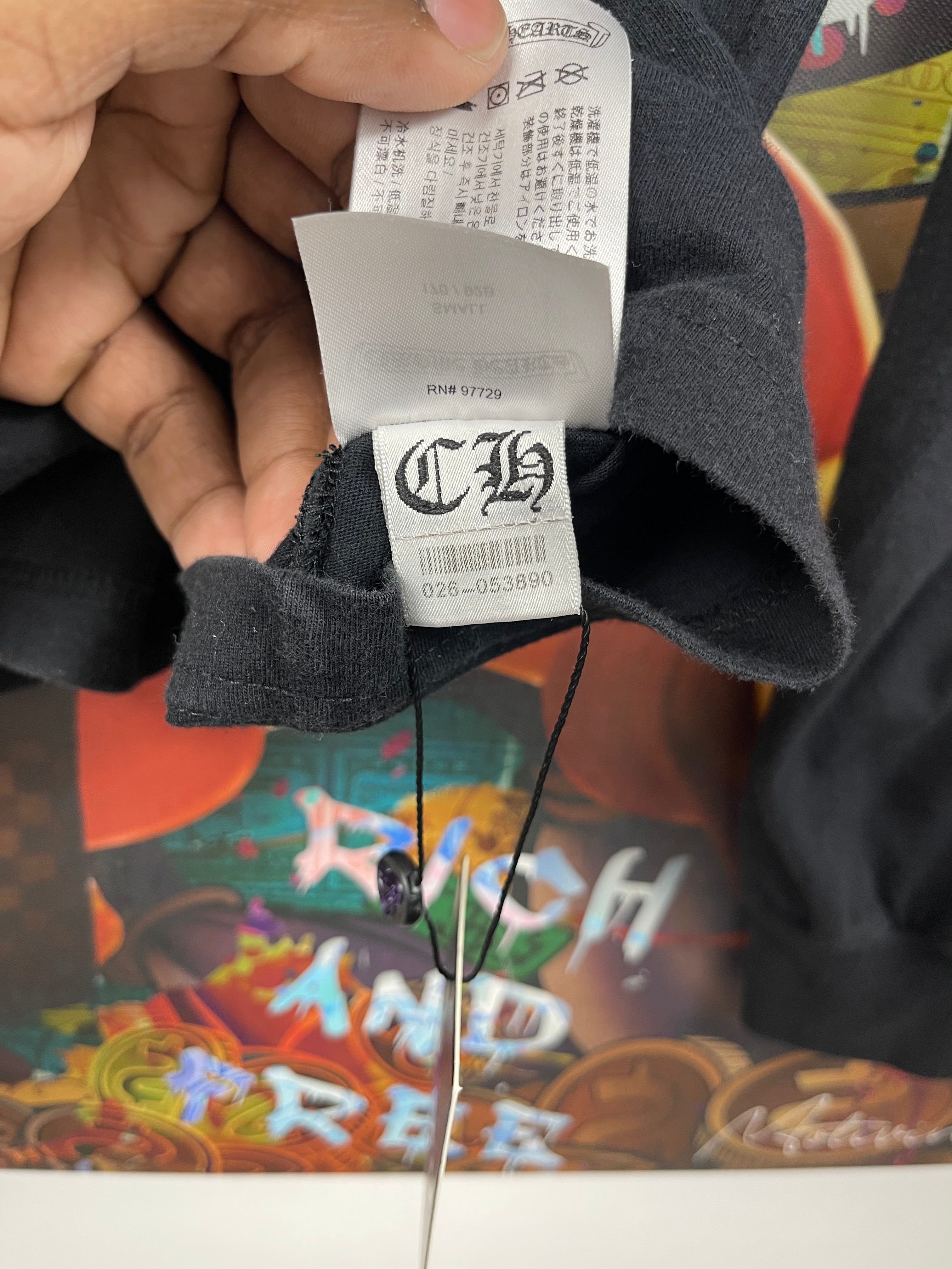 Chrome Hearts Black Pink Made In Hollywood Tee