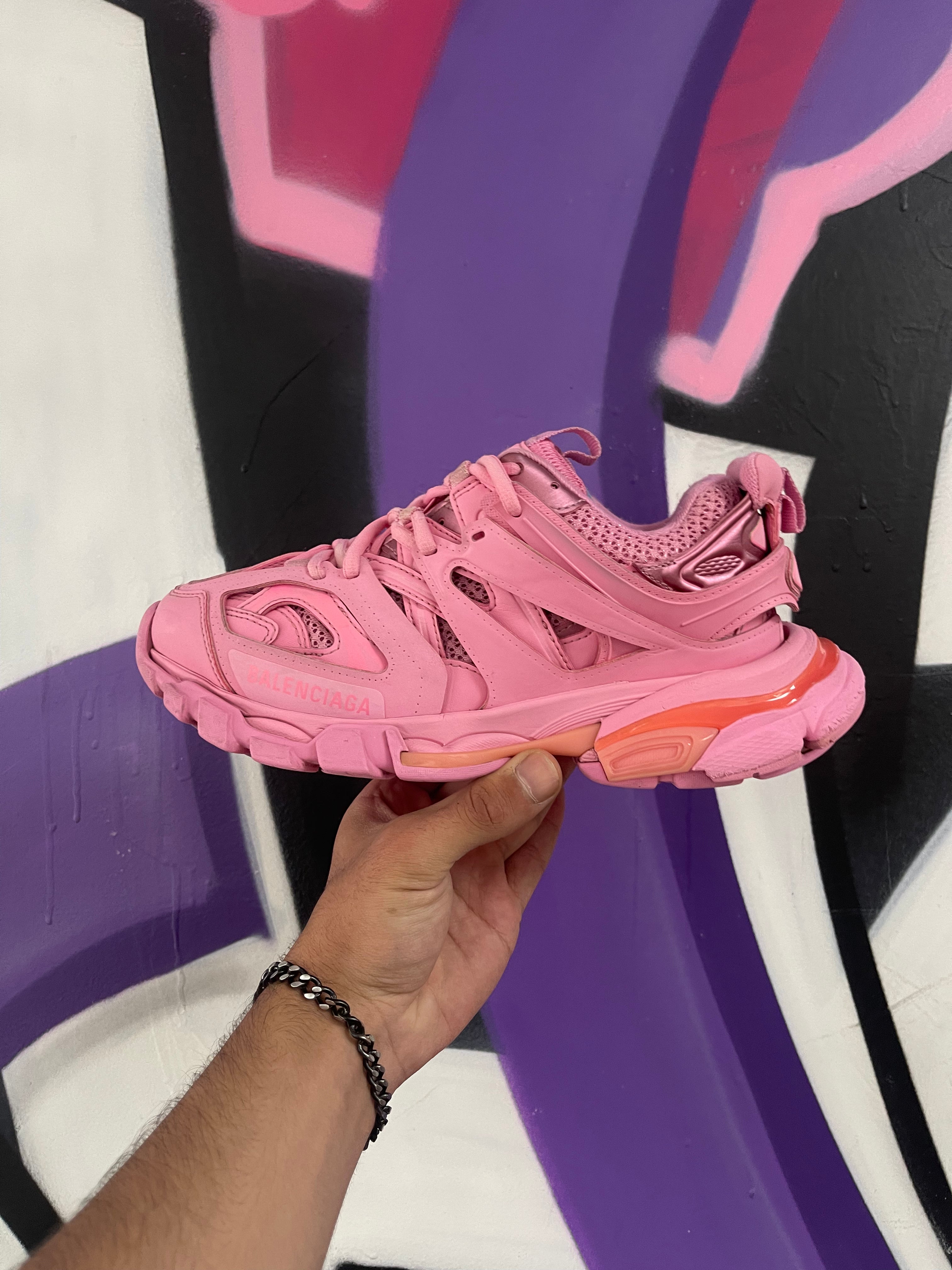 Balenciaga Pink Track Sneakers