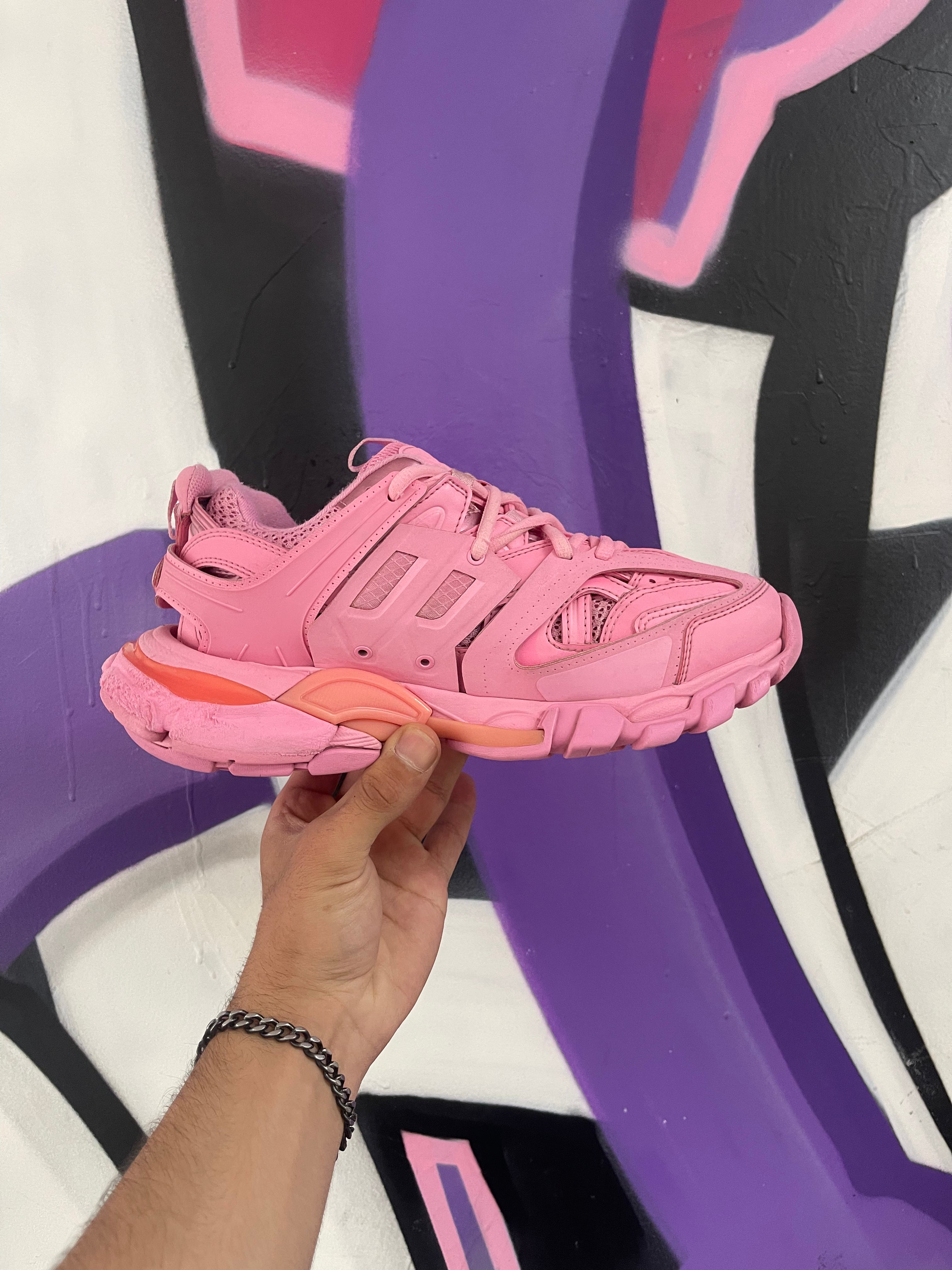 Balenciaga Pink Track Sneakers