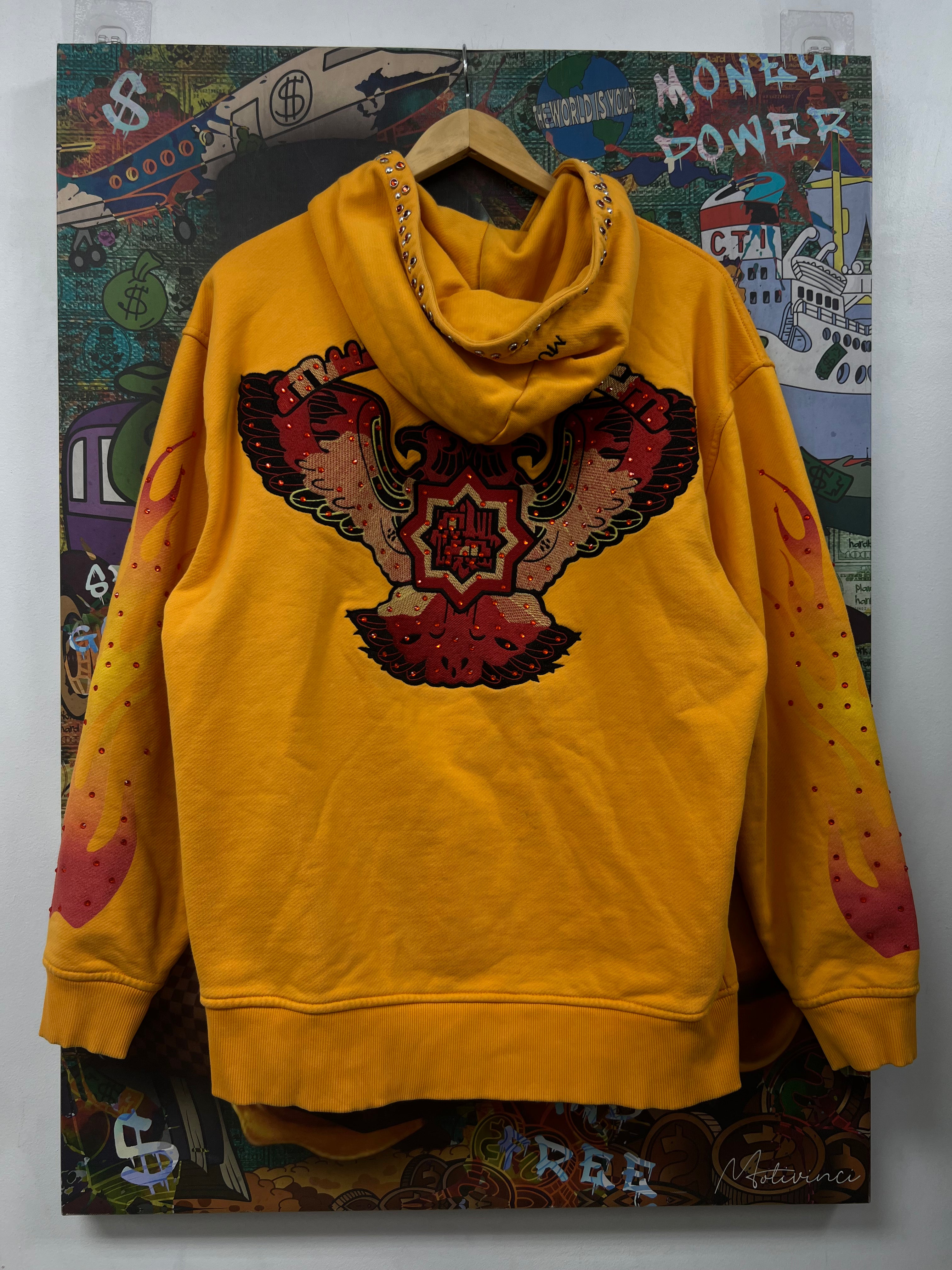 Murder FM Yellow Red Chopper Zip Up