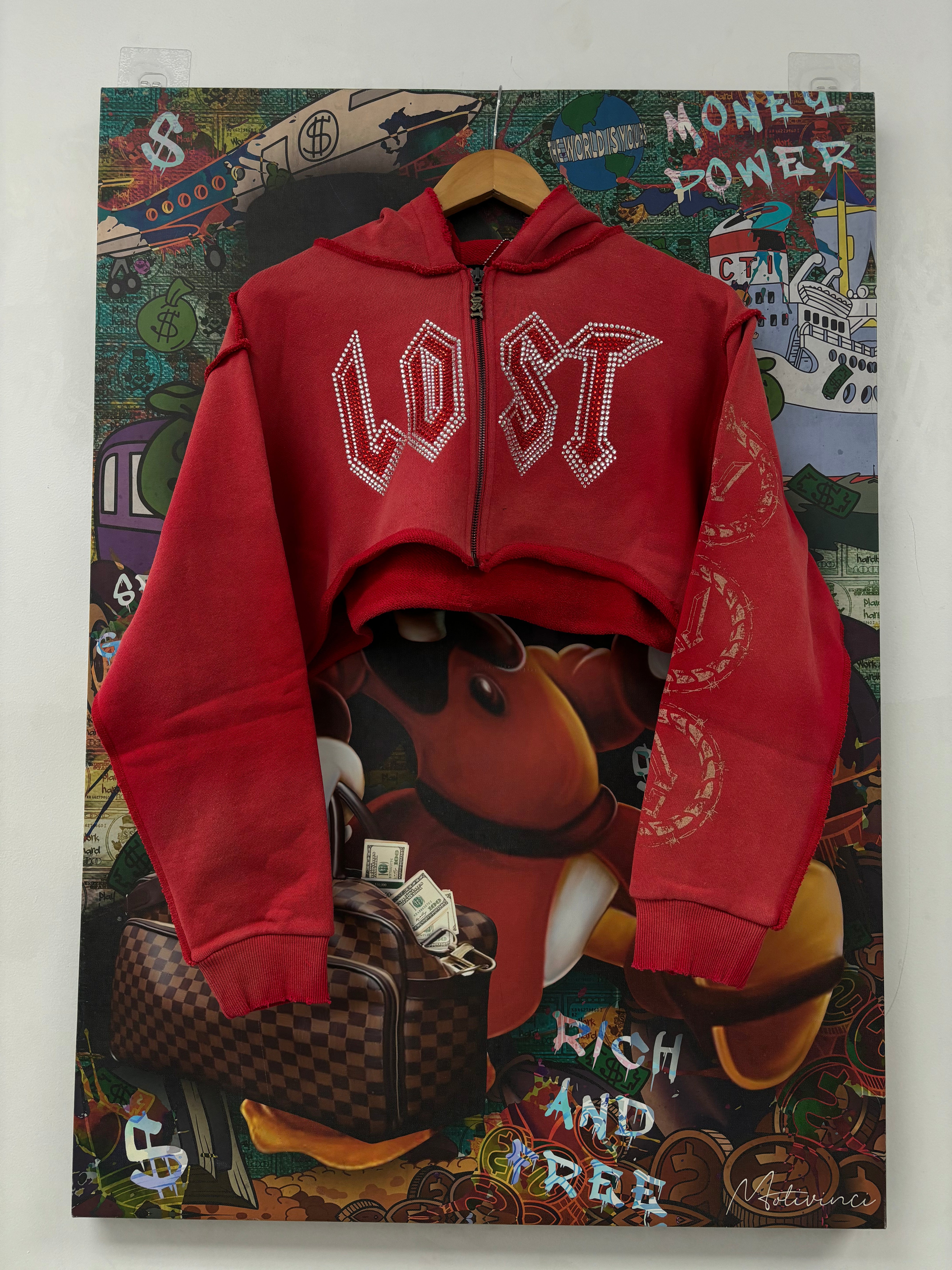LOST Intricacy Zip Up Cherry Red (Women's)