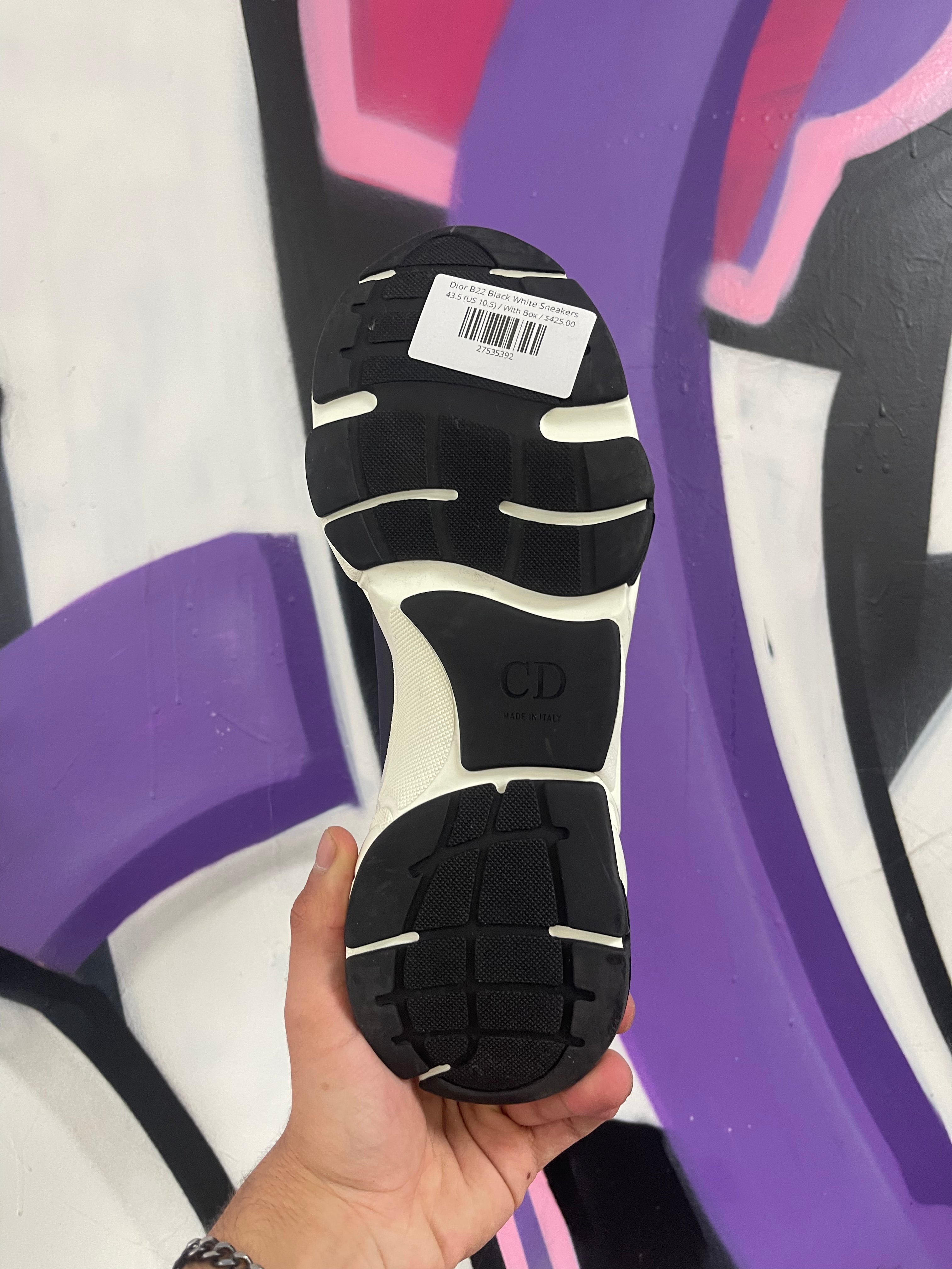 Dior B22 Black White Sneakers