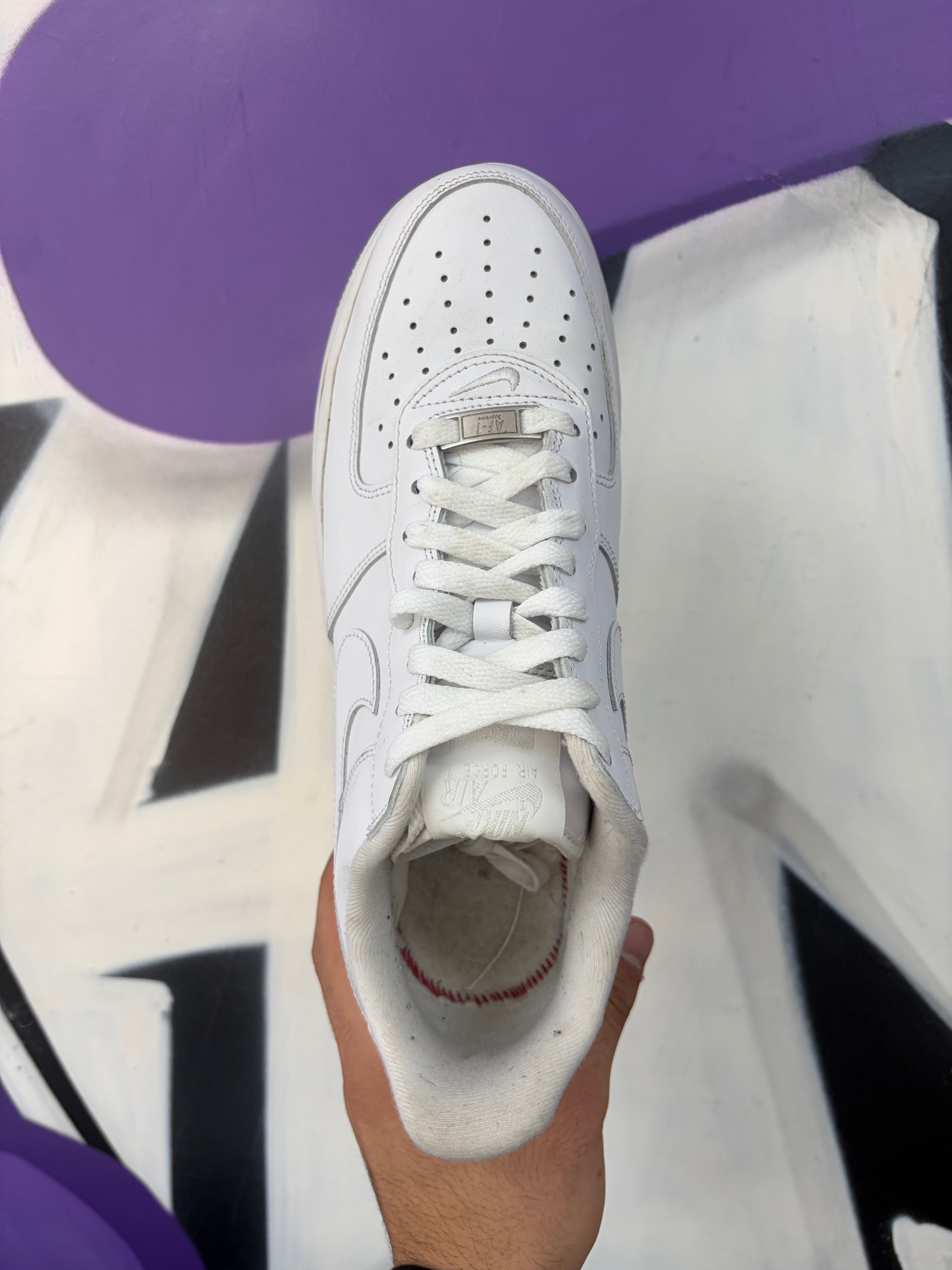 Nike Supreme AF1 White Sneakers
