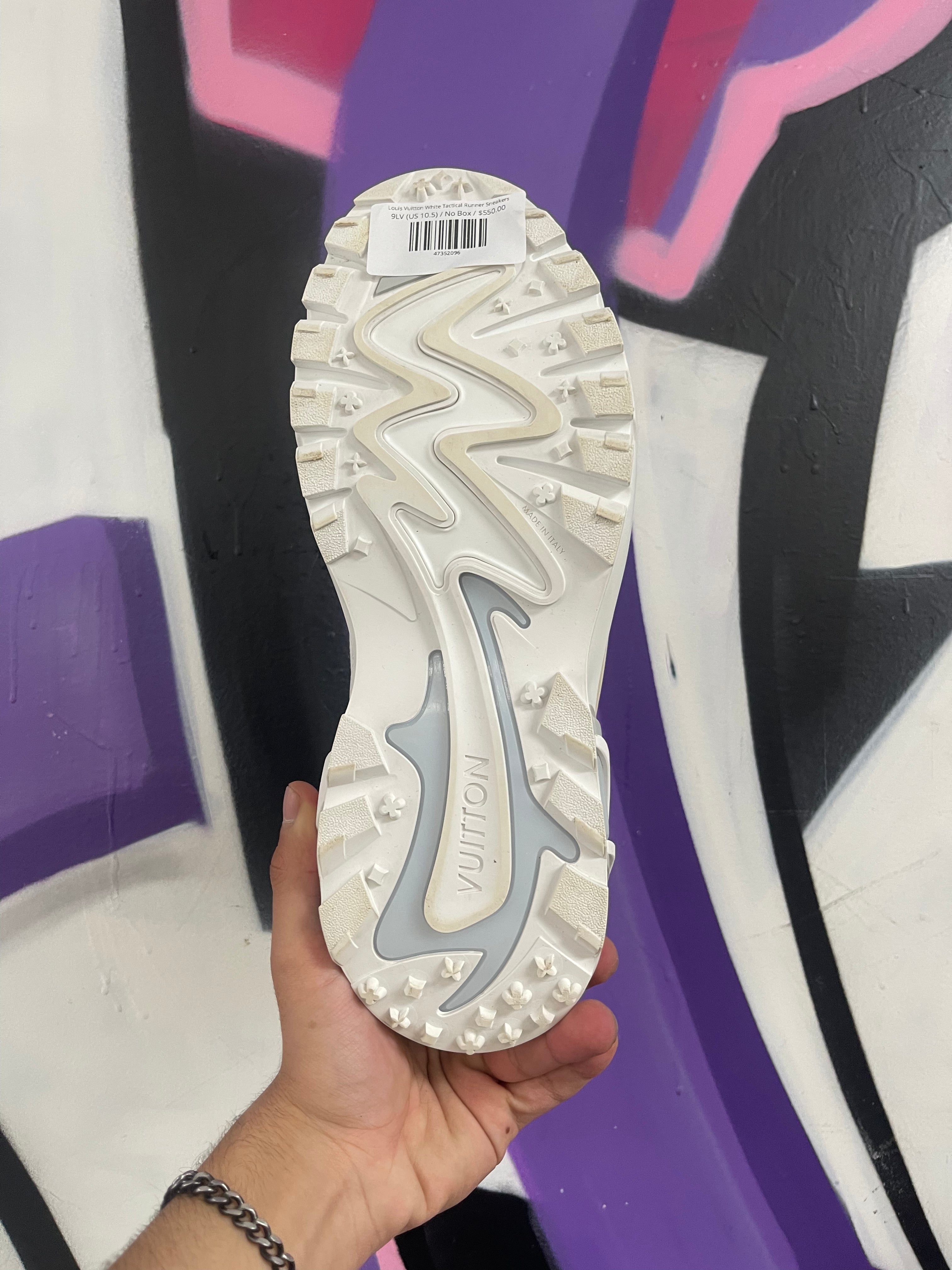 Louis Vuitton White Tactical Runner Sneakers