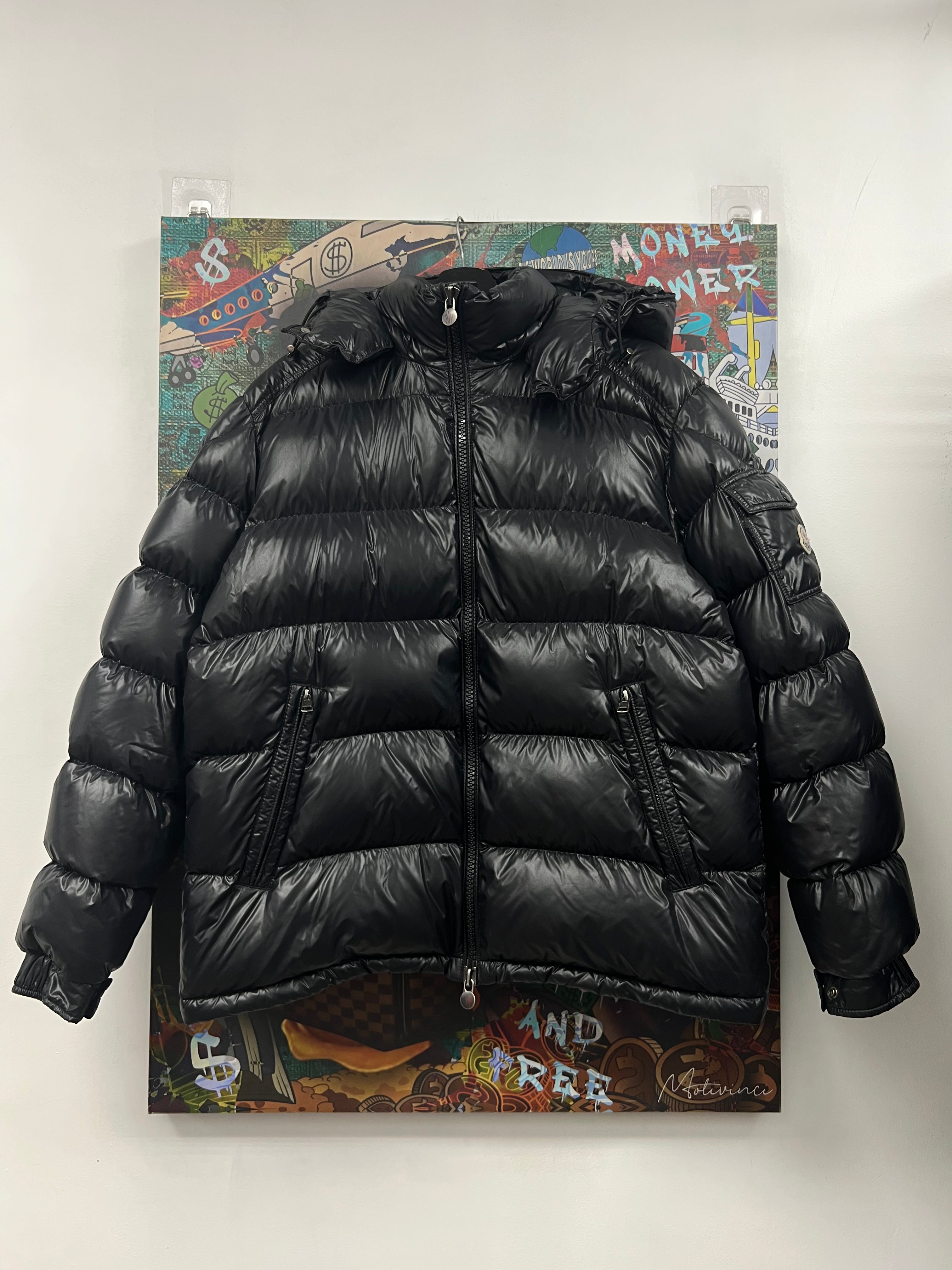 Moncler Black Maya Puffer Jacket