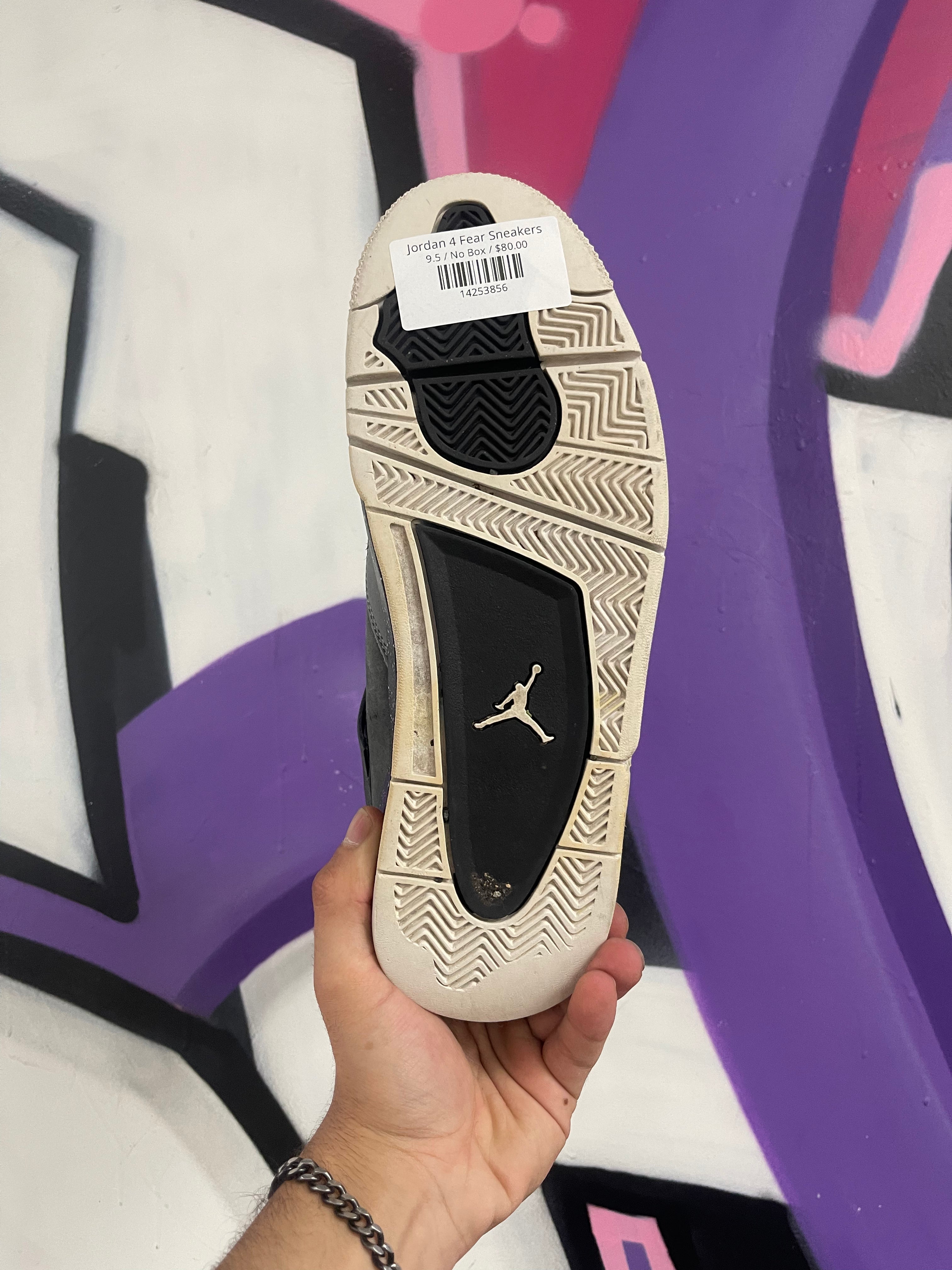 Jordan 4 Fear Sneakers