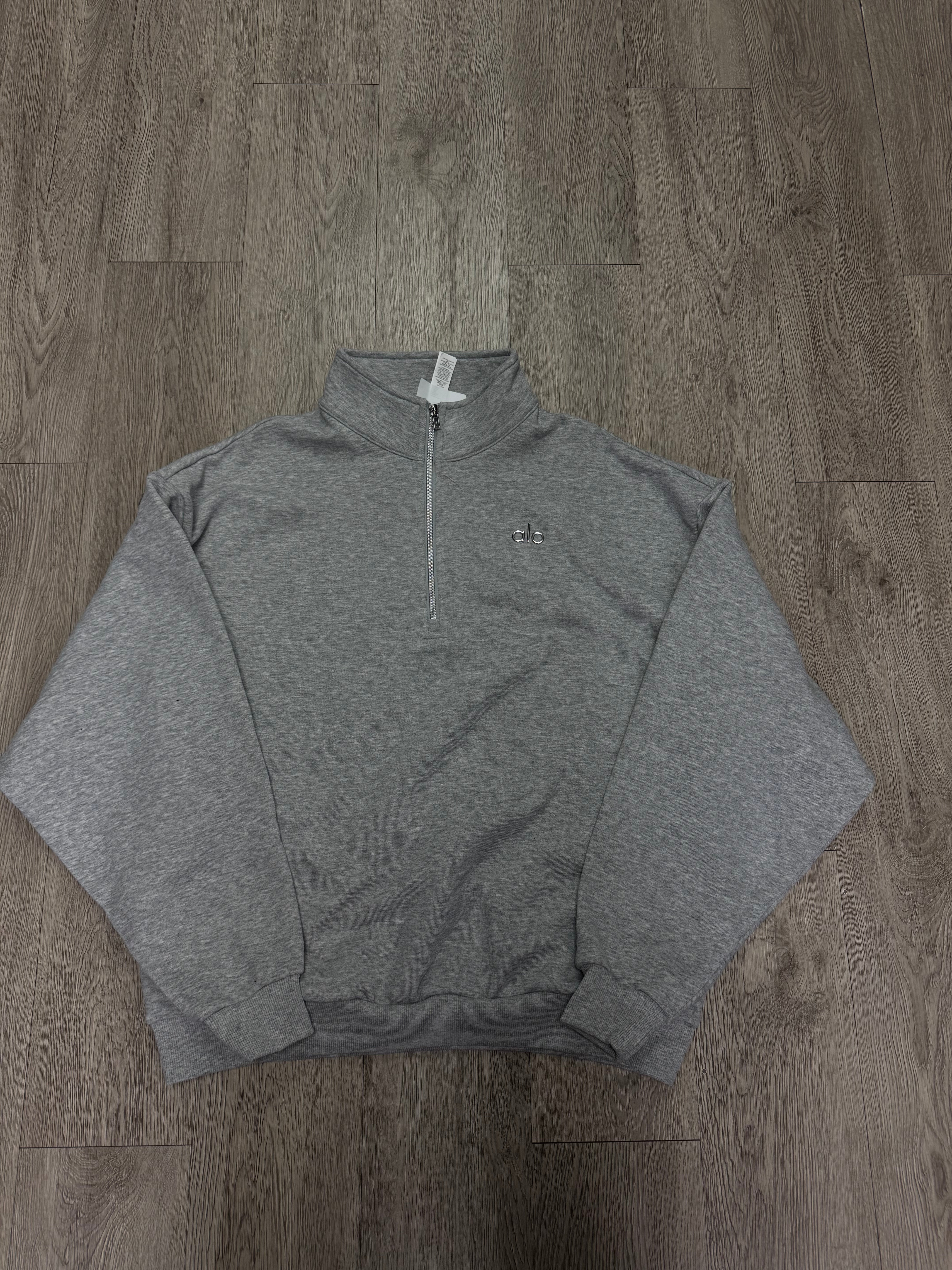 ALO Grey Accolade Quarter Zip