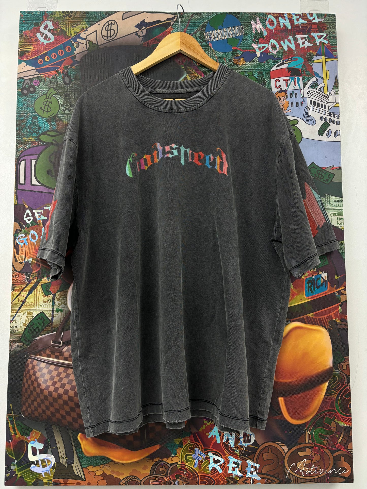 Godspeed Pastel Cowboy Grey Wash Tee (XS-XXL)