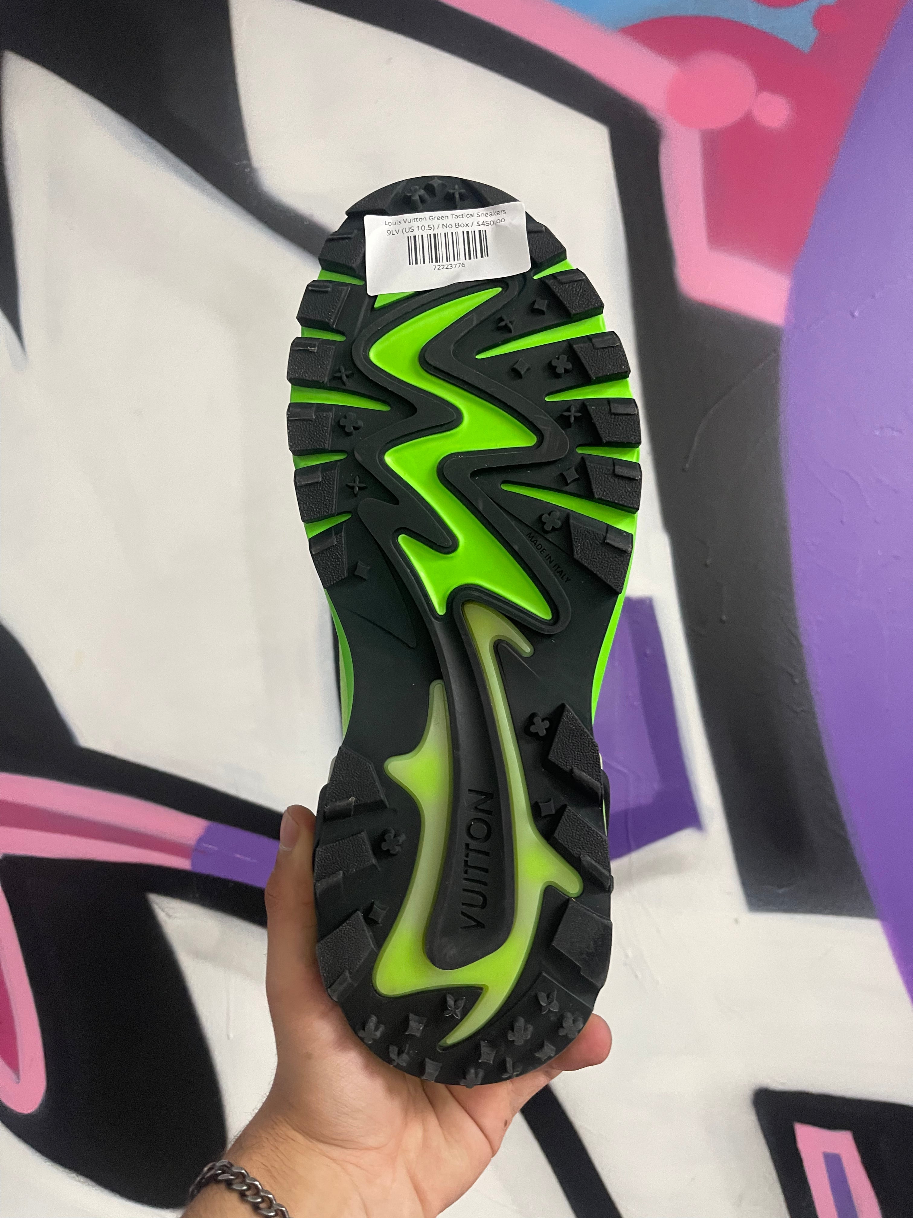 Louis Vuitton Green Tactical Sneakers
