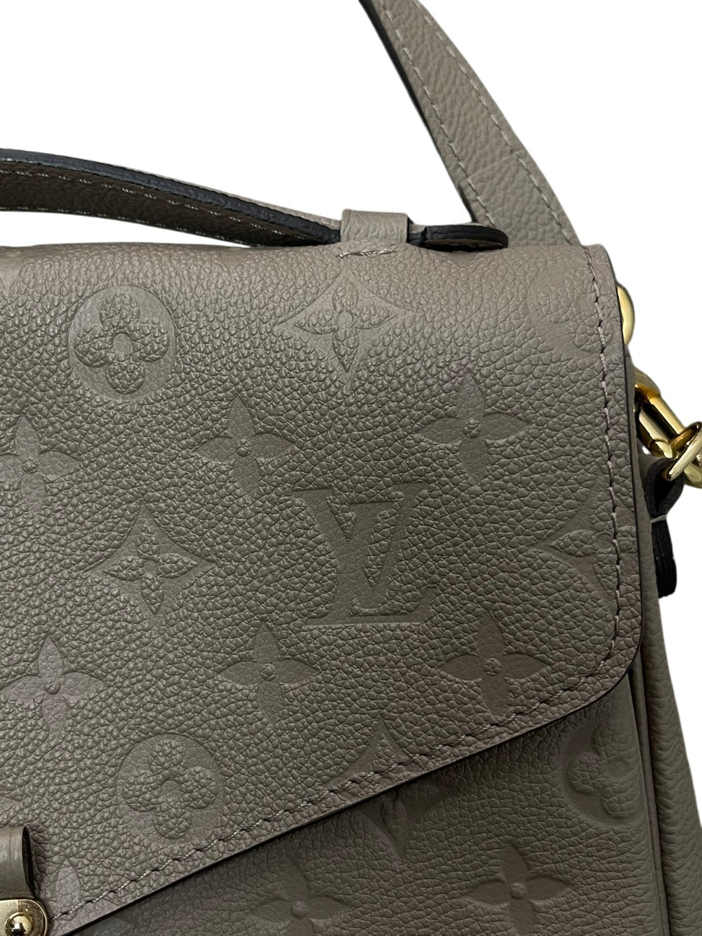 Louis Vuitton "Metis Pouchette" Beige Bag