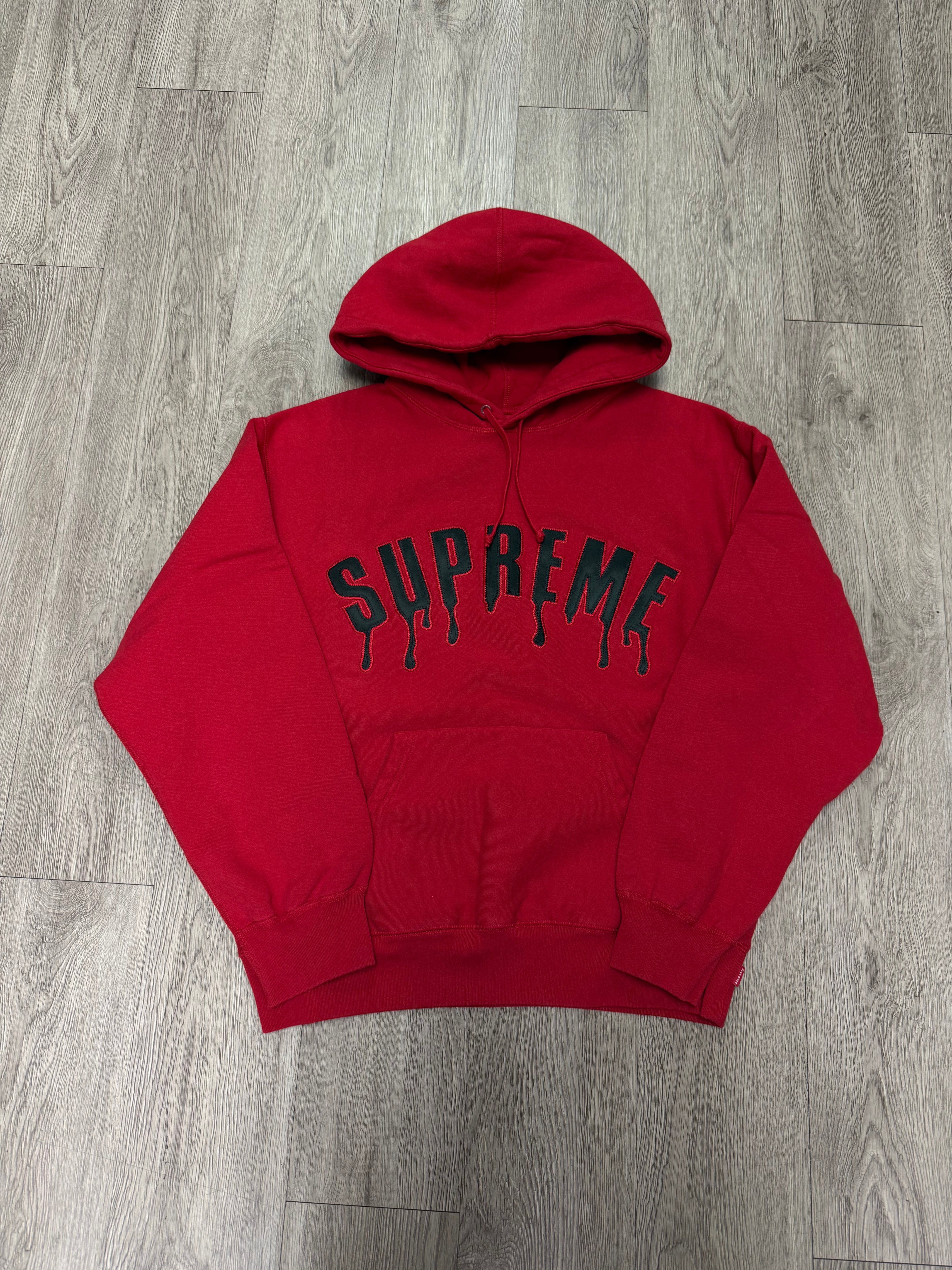 Supreme Red Ghostface Arc Logo Hoodie