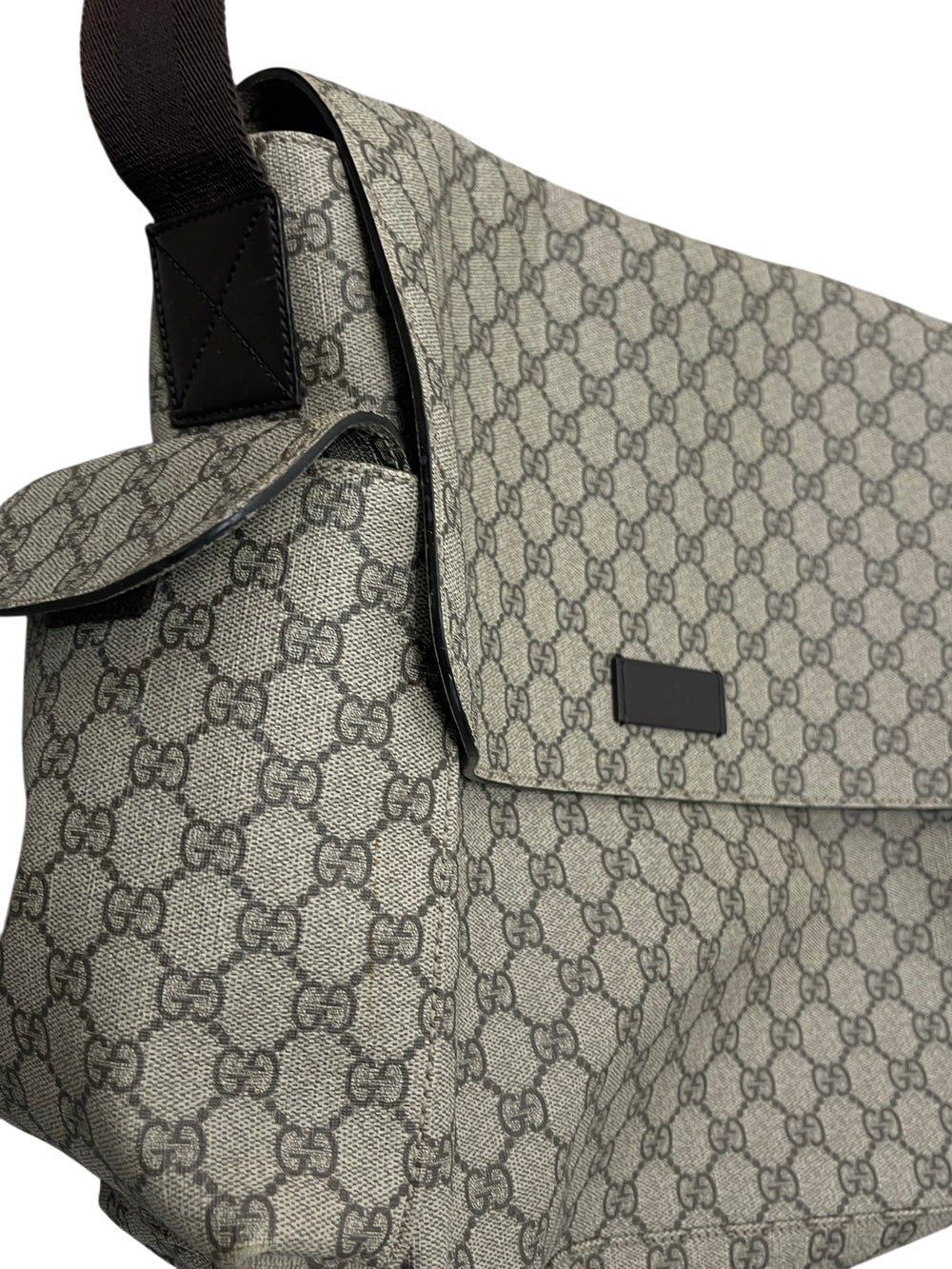 Gucci GG Canvas Monogram Diaper Beige Bag