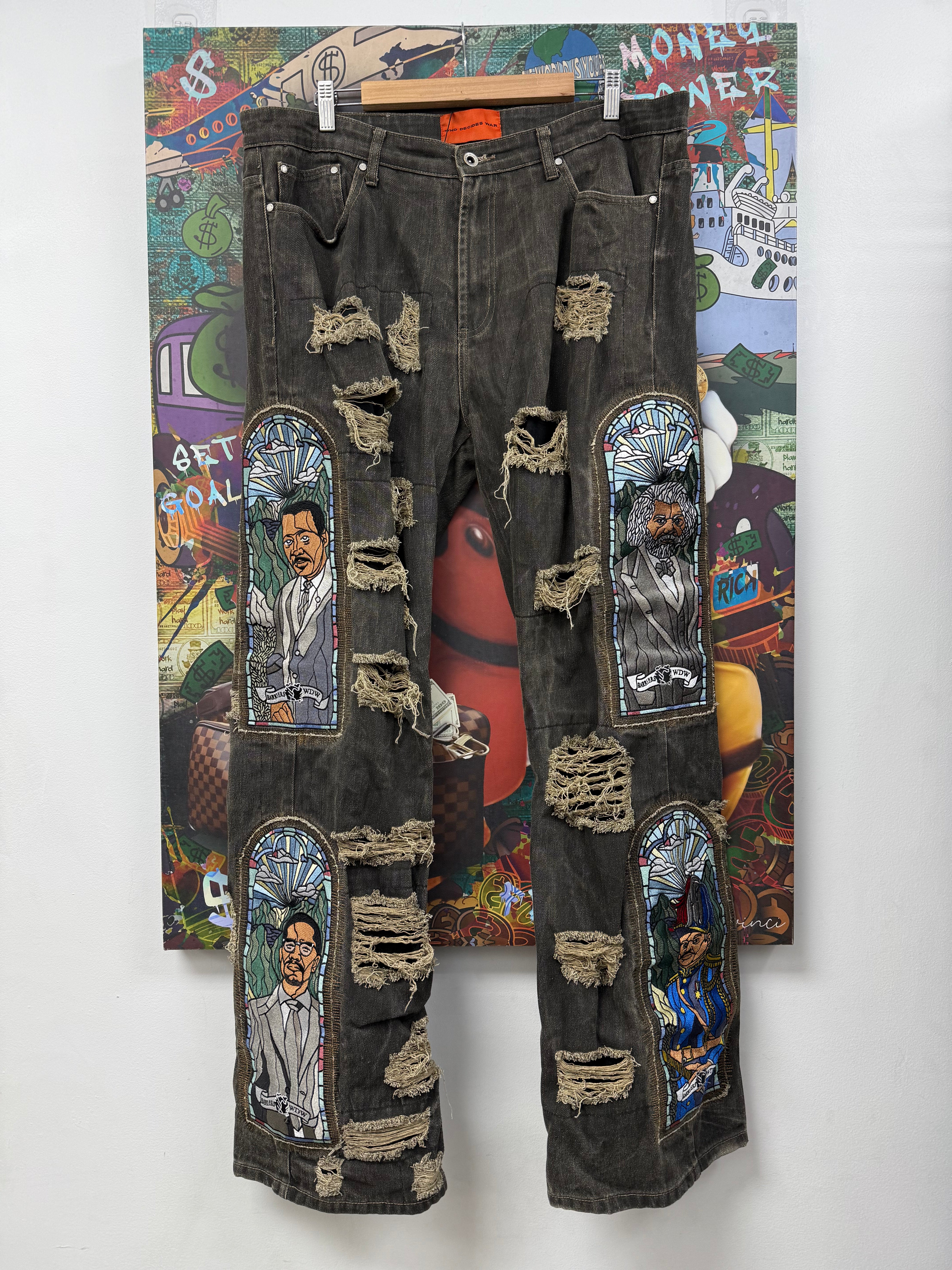 Who Decides War x Barriers Brown Jeans
